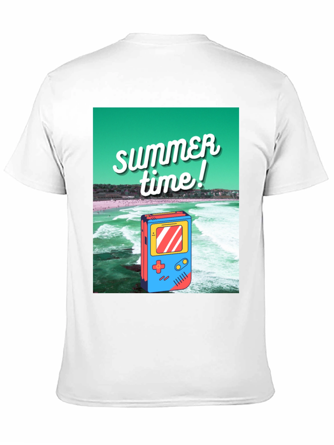 Black Retro Summer Time Graphic Tee view 11