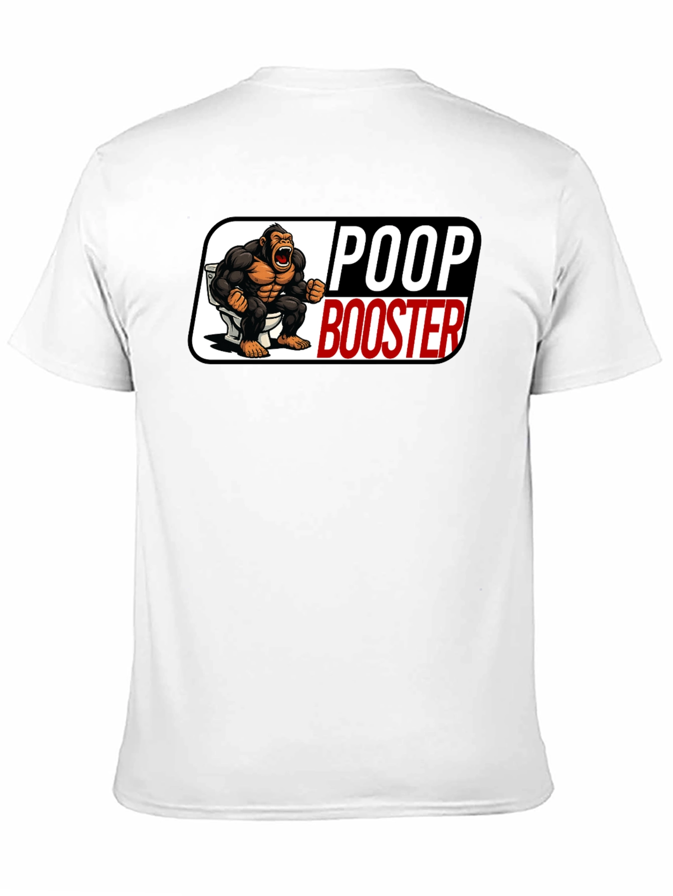 Black Poop Booster Gorilla Graphic T-Shirt view 11