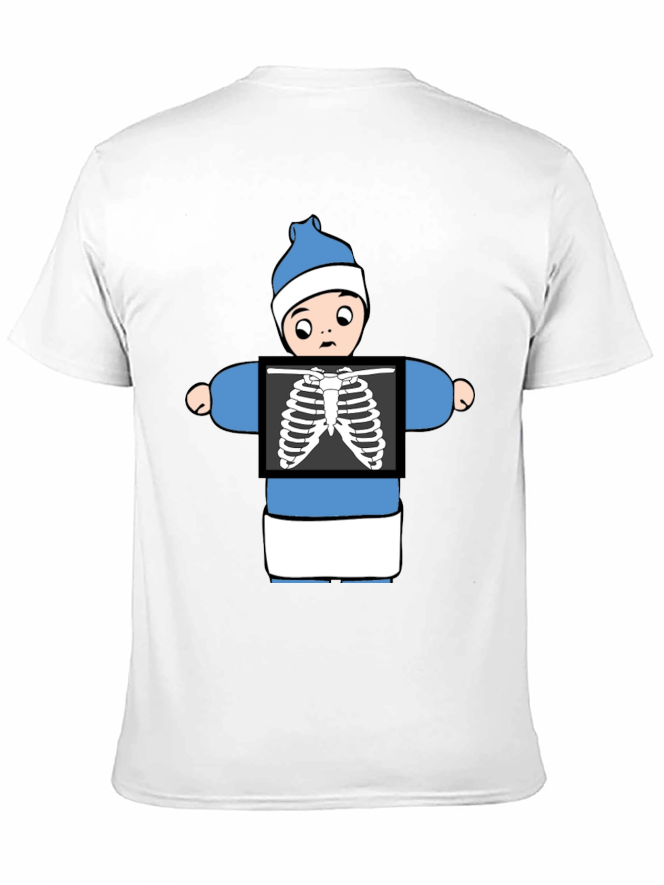 Black Funny X-Ray Baby T-Shirt view 11