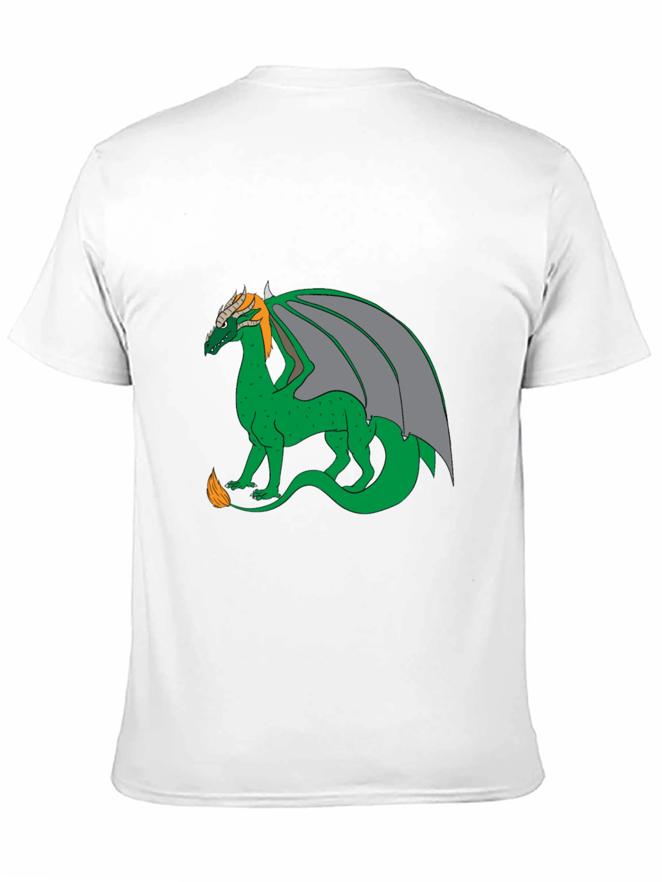 Black Dragon Graphic Tee - Black Cotton Blend Casual Wear view 11