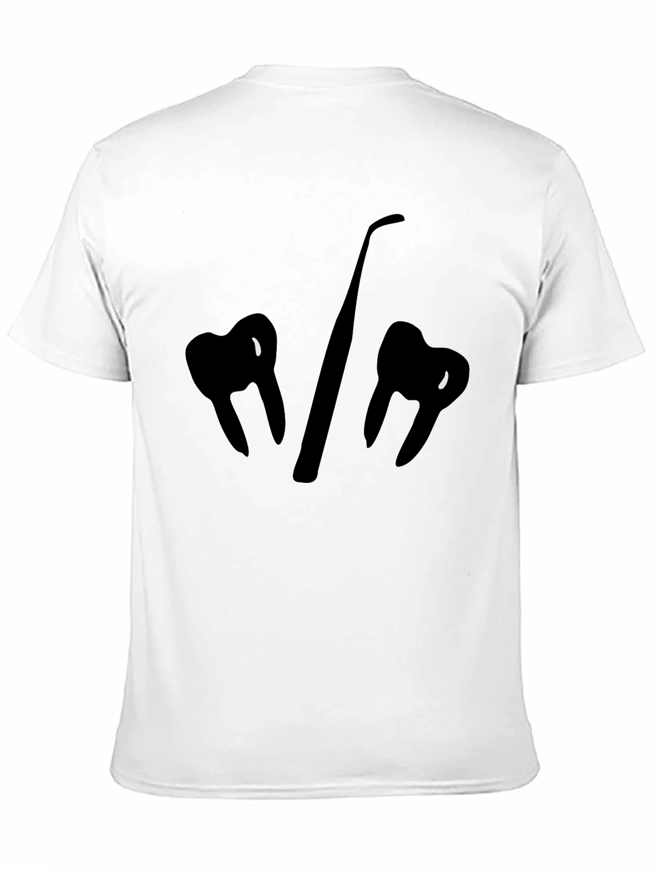 Black Dental Humor T-Shirt - Clean Teeth Design view 11