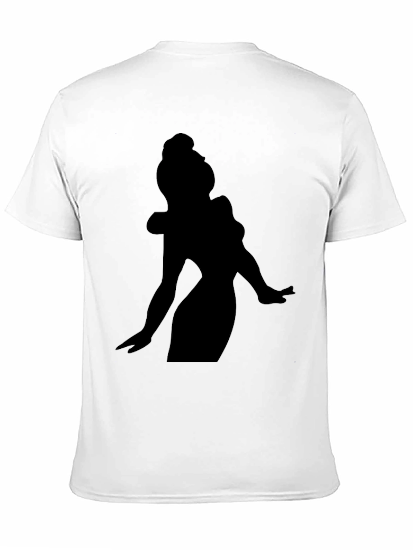 Silhouette Woman Graphic Tee - Black - 11