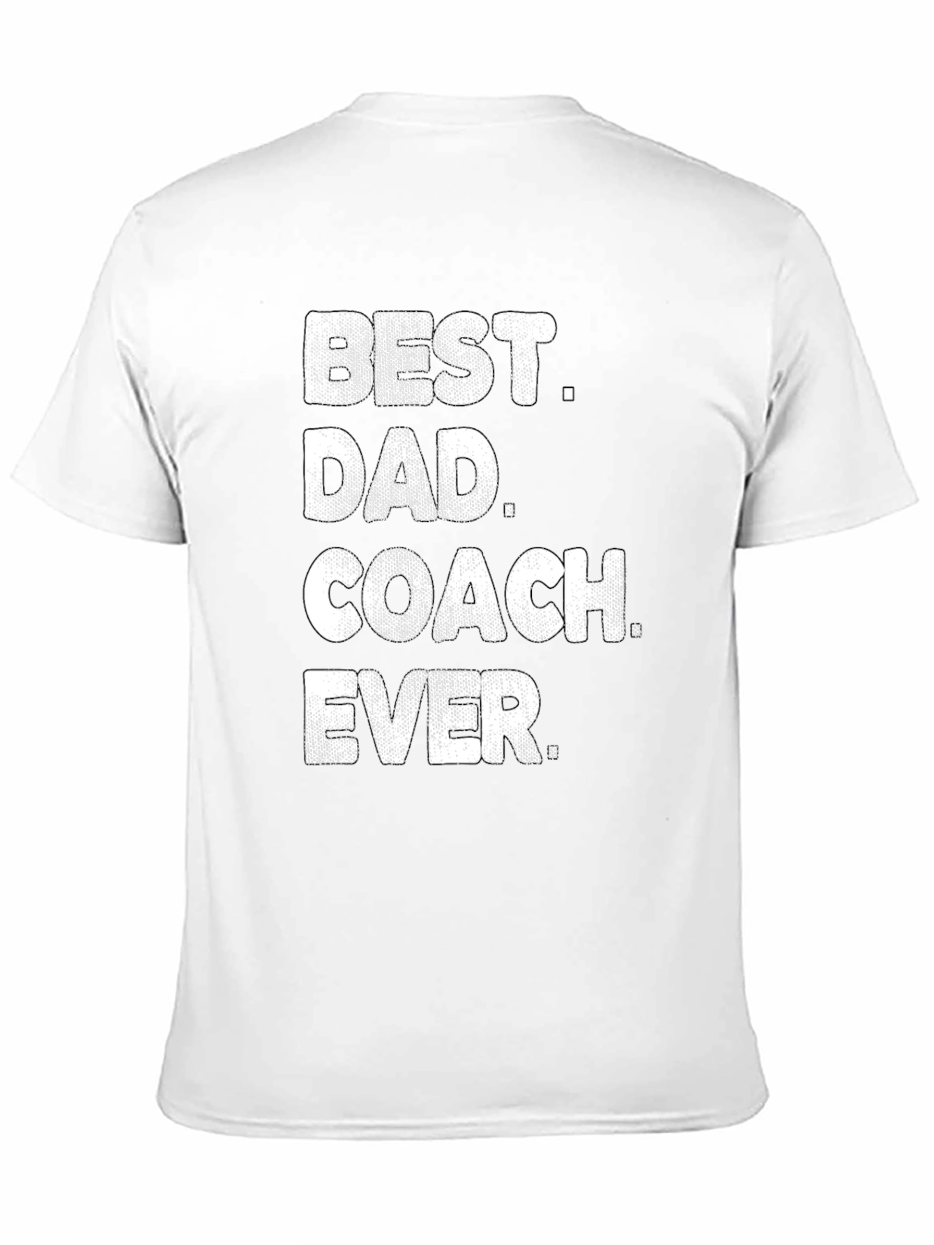 Black Best Dad Coach Ever T-Shirt - Men's Graphic Tee view 11