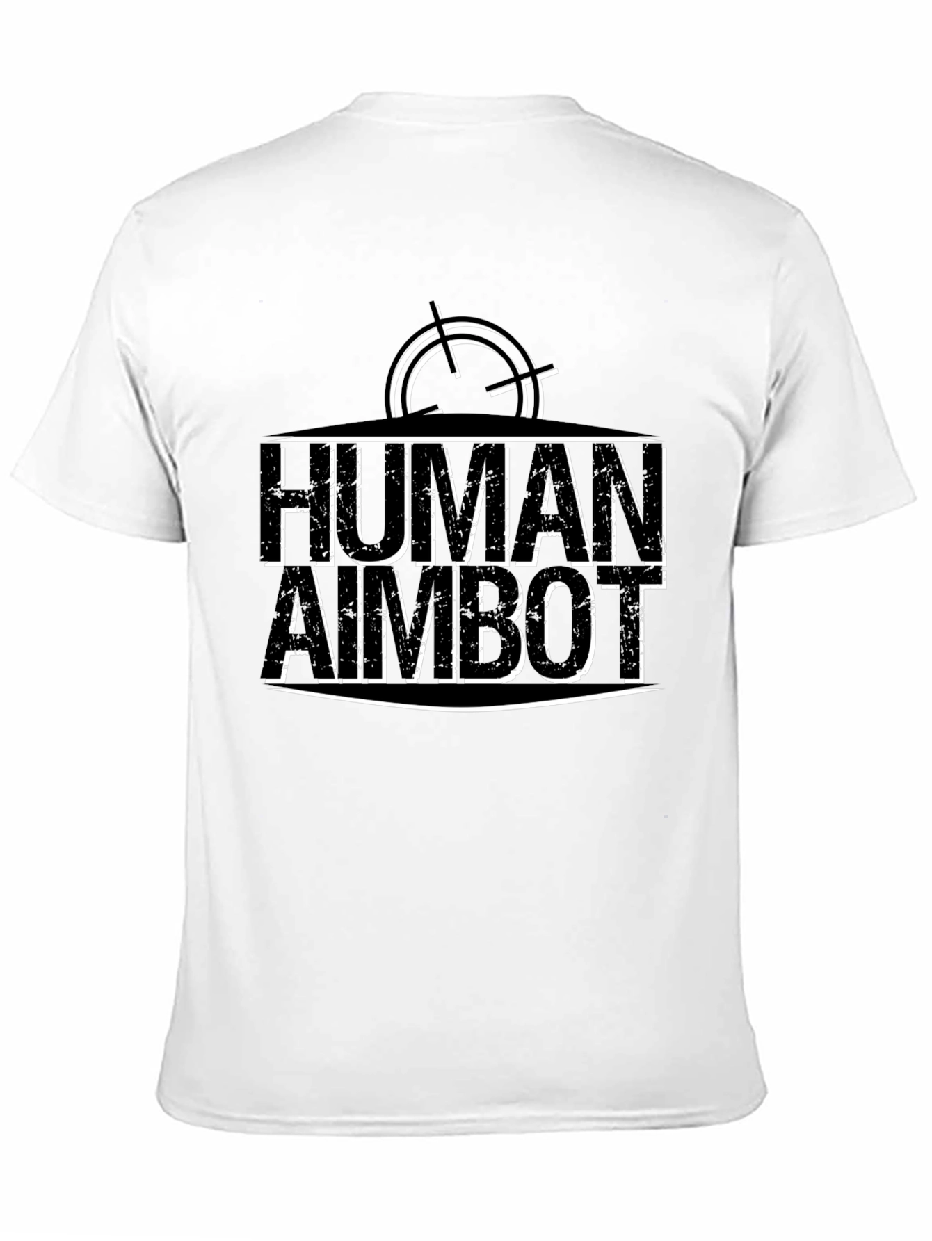 Black Human Aimbot T-Shirt Funny Gamer Tee view 11