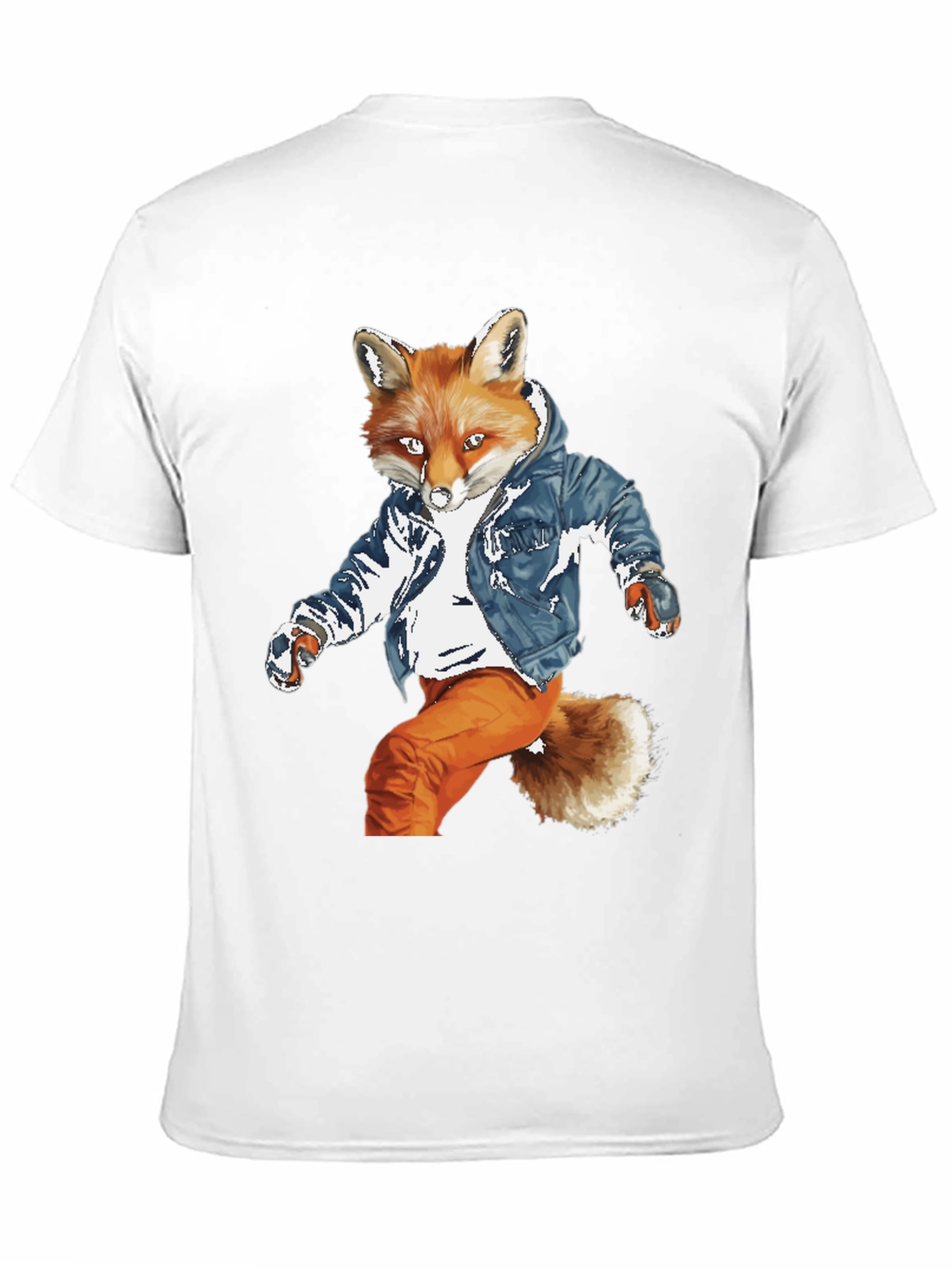 Black Cool Fox Graphic Tee - Urban Style view 11