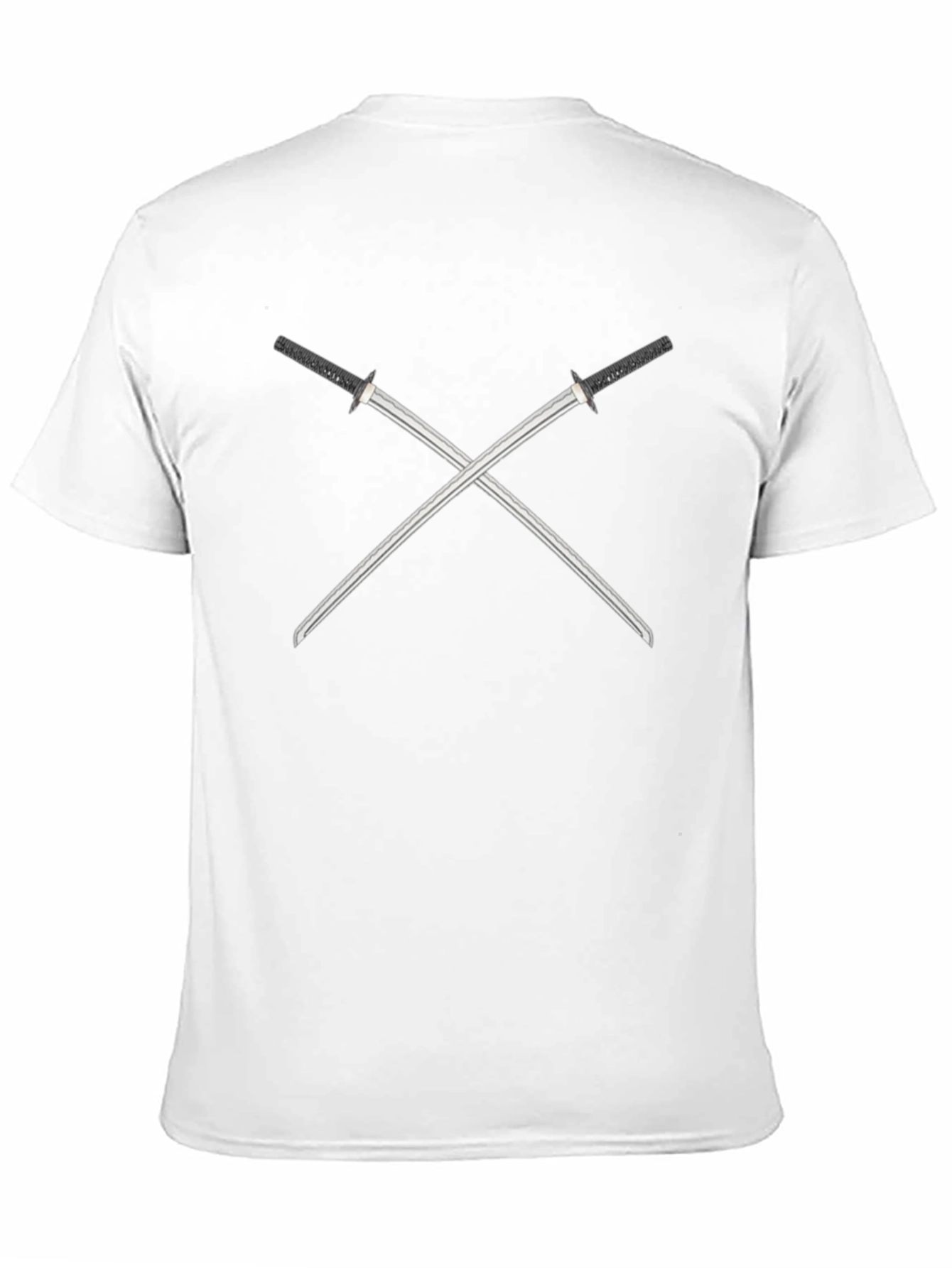 Black Crossed Swords Graphic Tee - Black view 11
