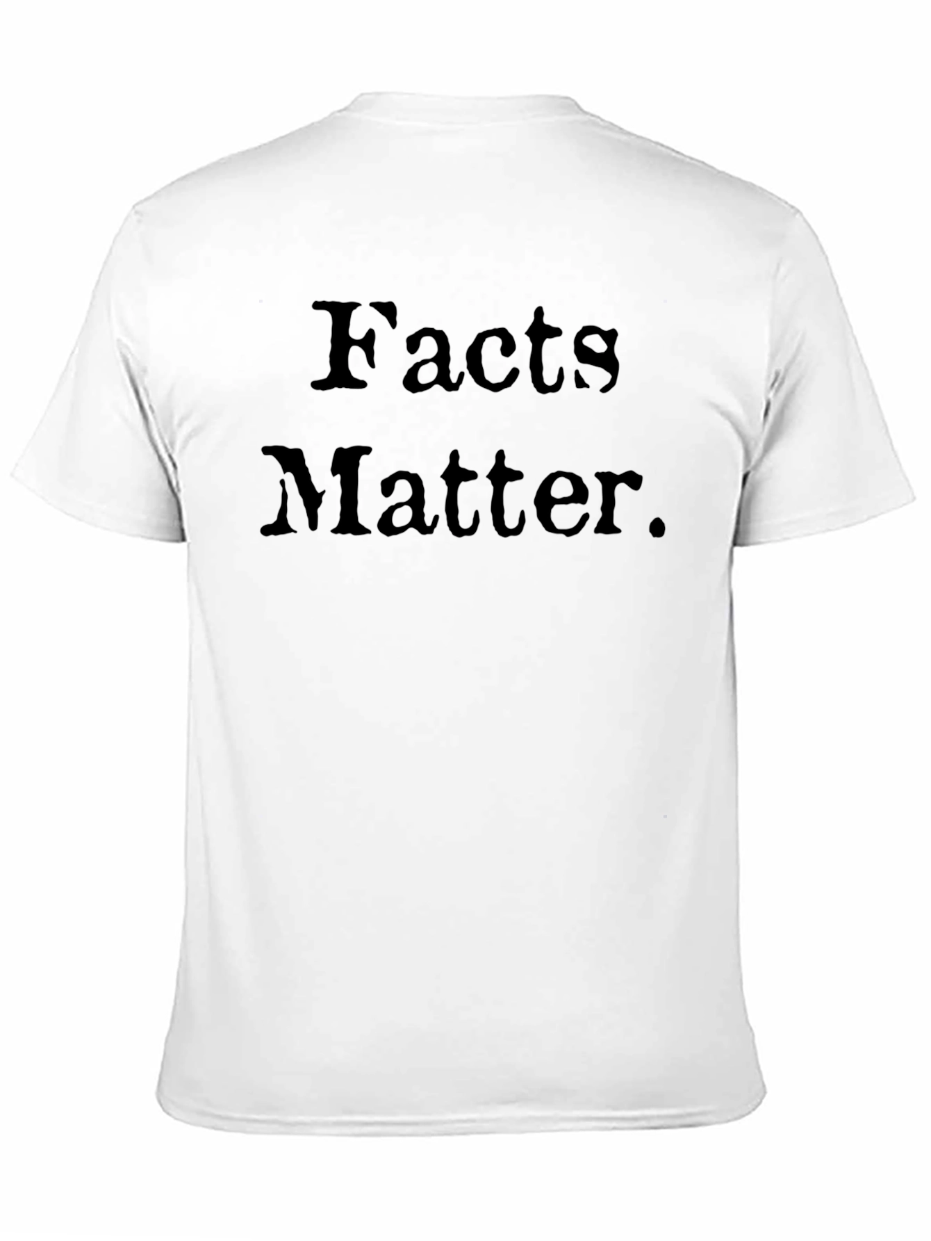 Black Facts Matter Black Crew Neck T-Shirt view 11