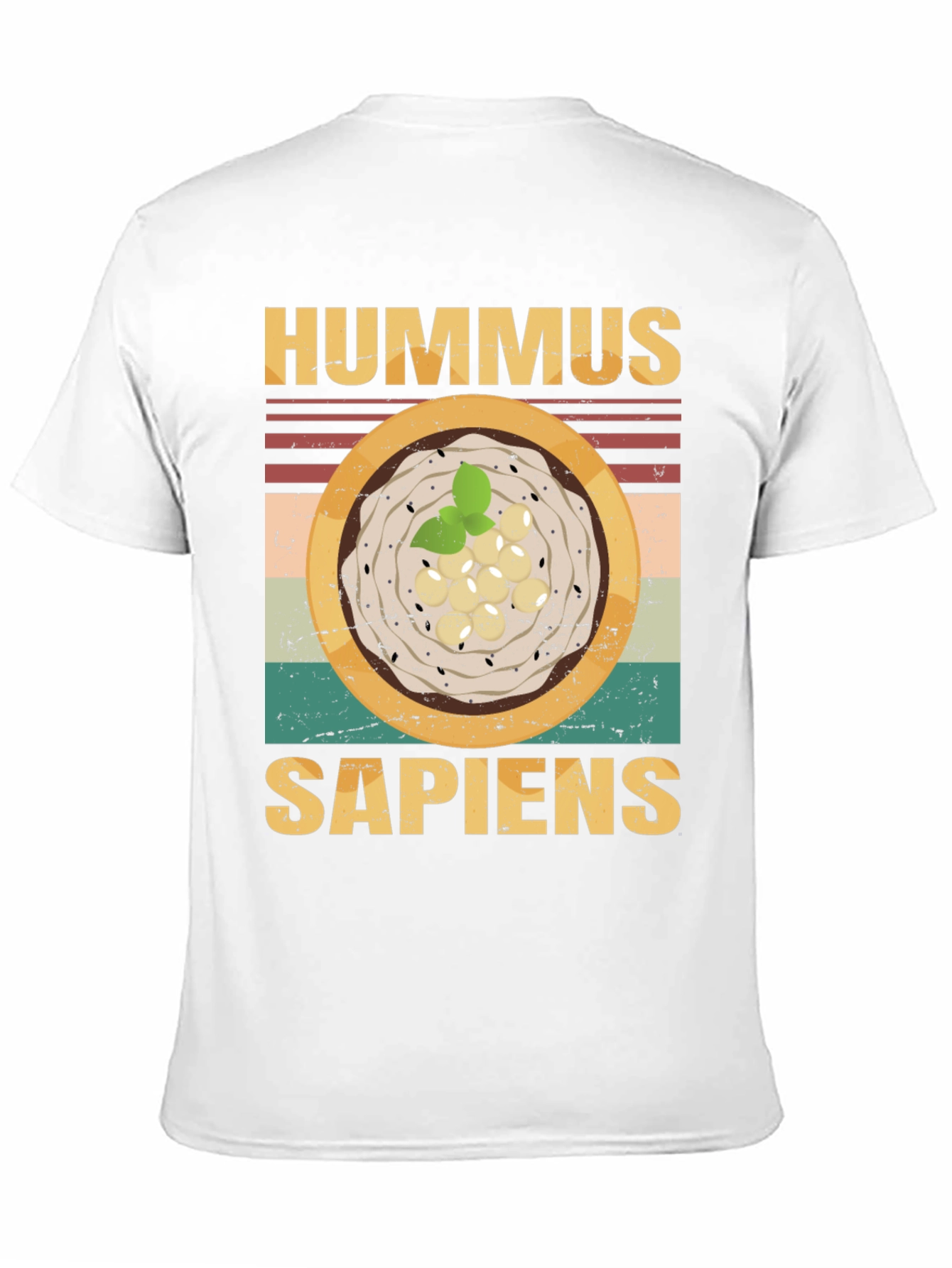 Black Hummus Sapiens Graphic Tee - Funny Food Lover's T-Shirt view 11