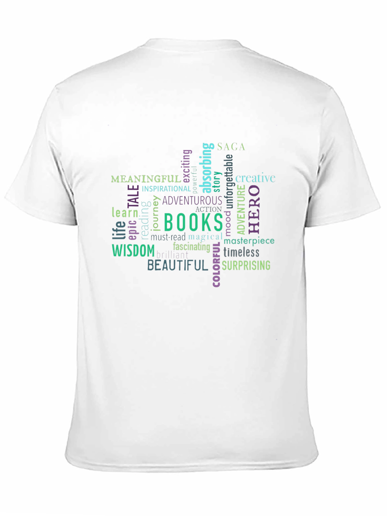 Meaningful Books Word Art T-Shirt - 11