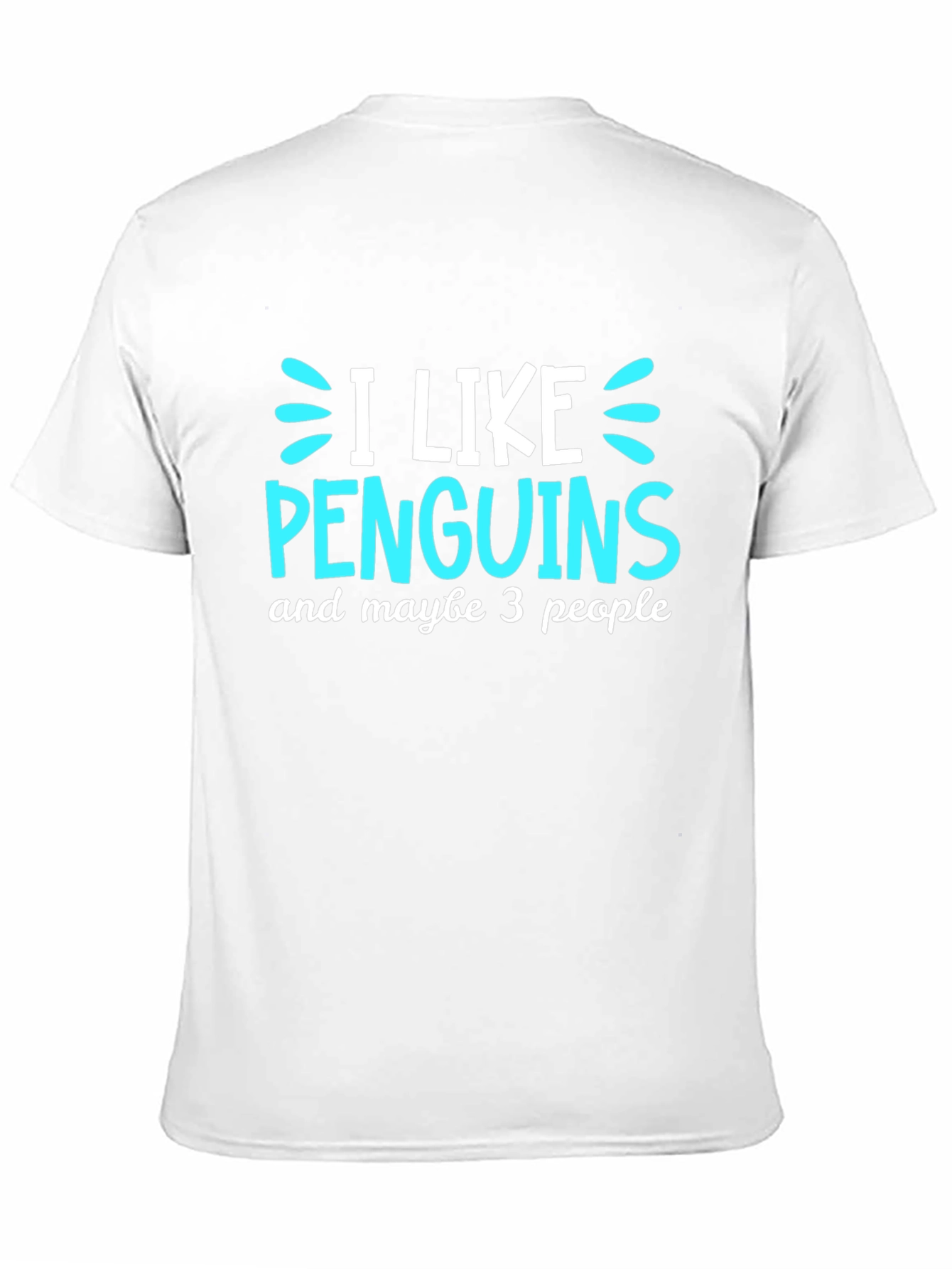 Black Penguin Lover's Tee: I Like Penguins, Maybe 3 People view 11