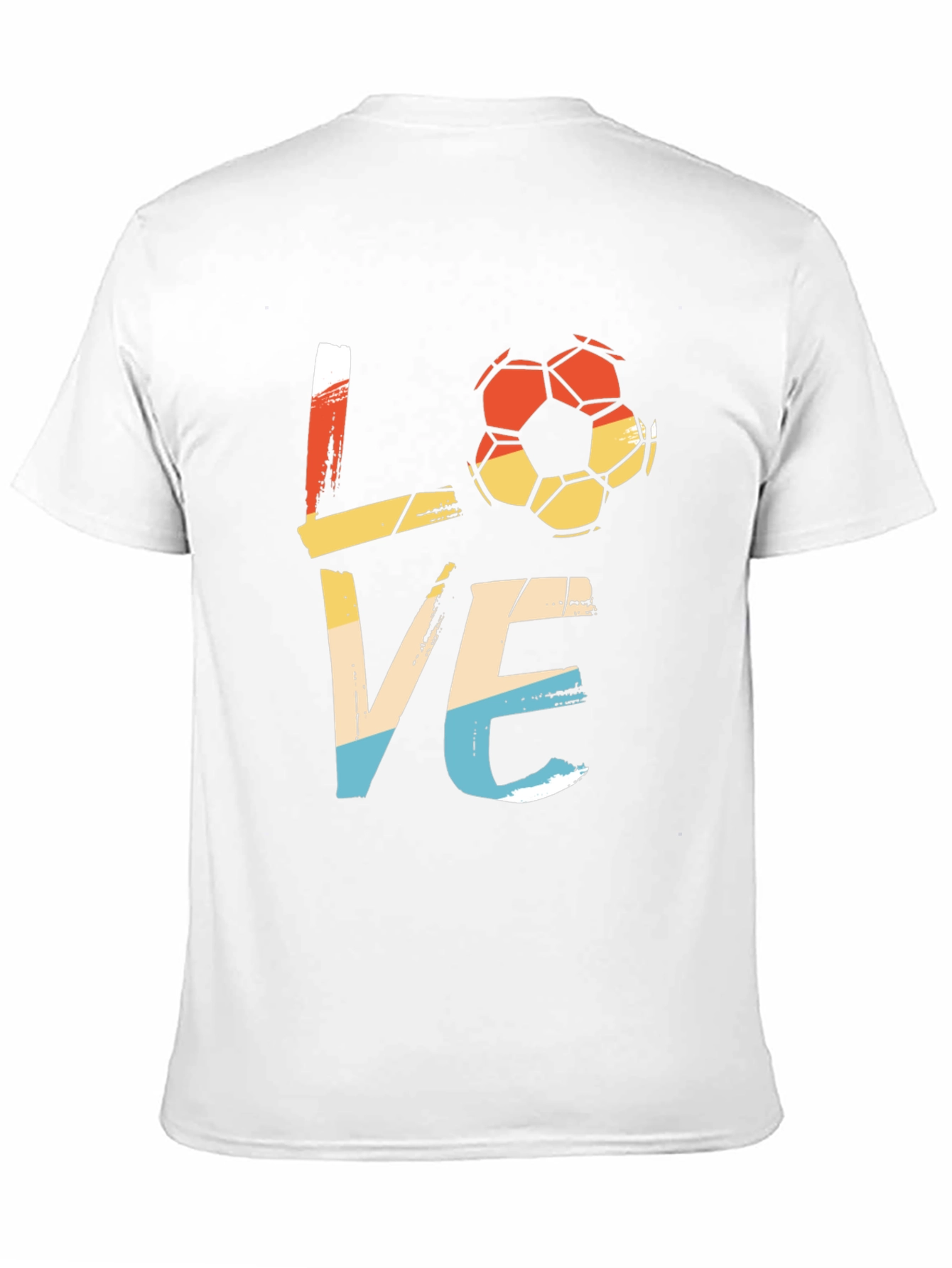 Black Retro Soccer LOVE Graphic Tee view 11