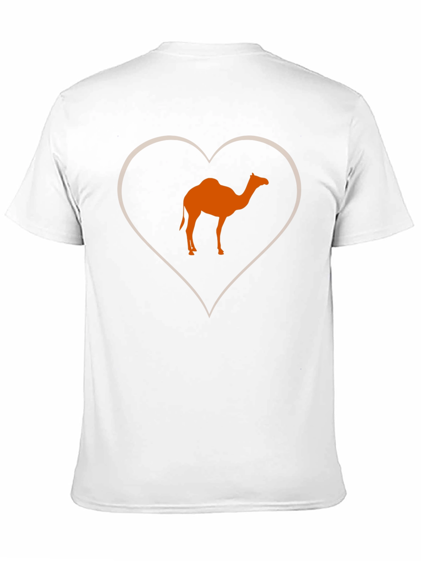 Black Camel Love Heart T-Shirt - Black Cotton Tee view 11