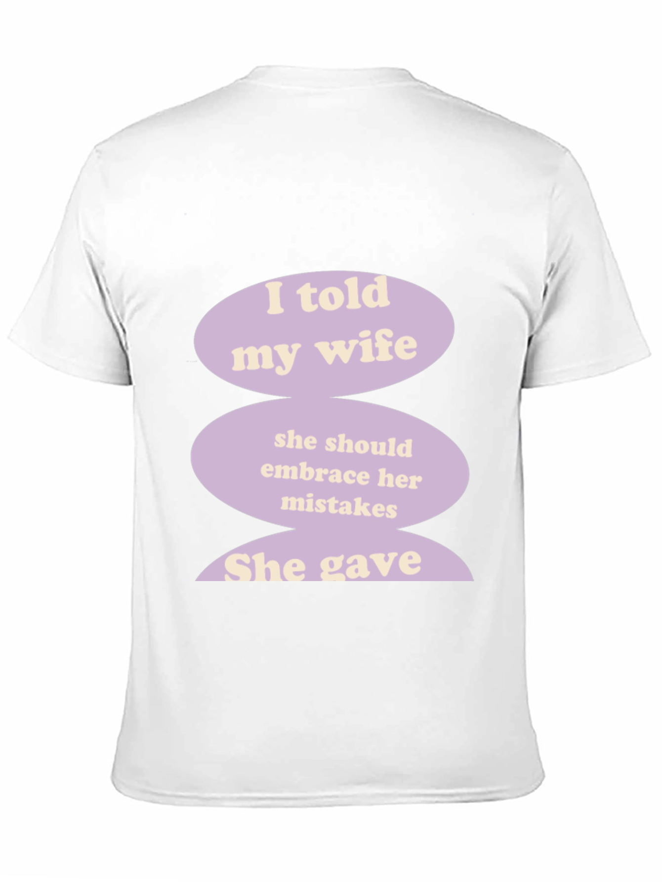 Black Humorous "I Told My Wife" Graphic T-Shirt view 11