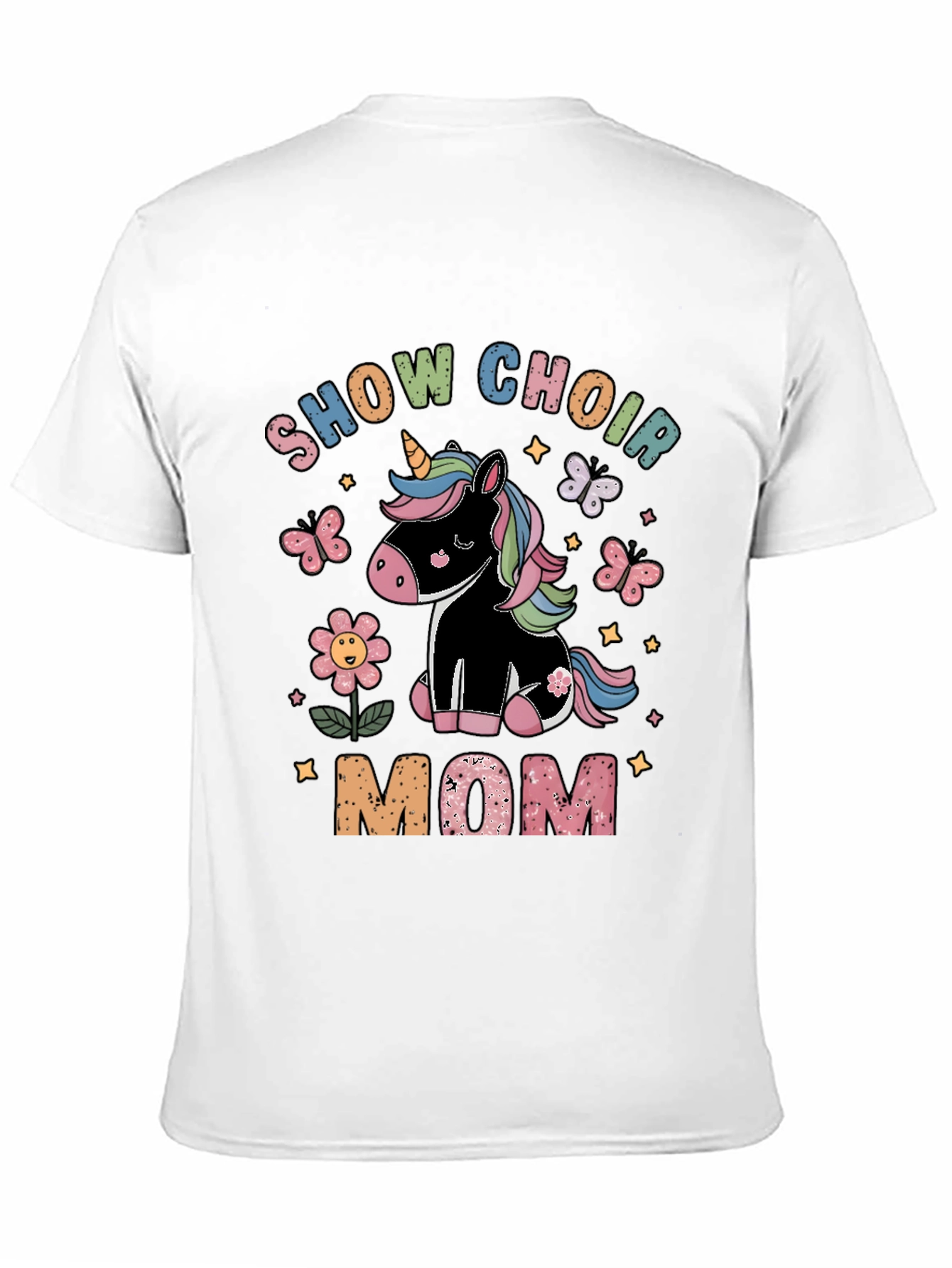 Black Show Choir Mom Unicorn T-Shirt view 11