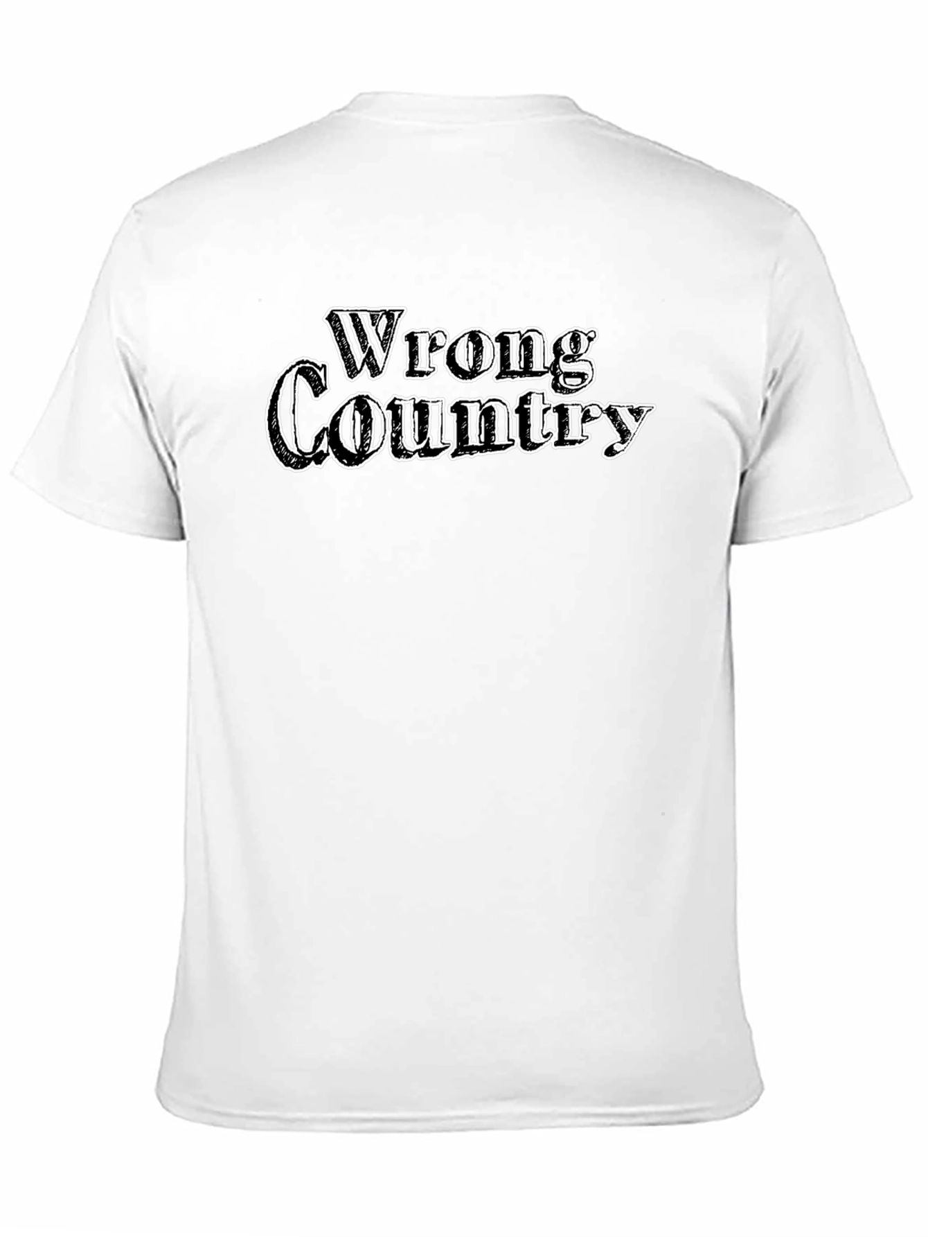 Black Wrong Country Graphic Tee - Black Cotton T-Shirt view 11