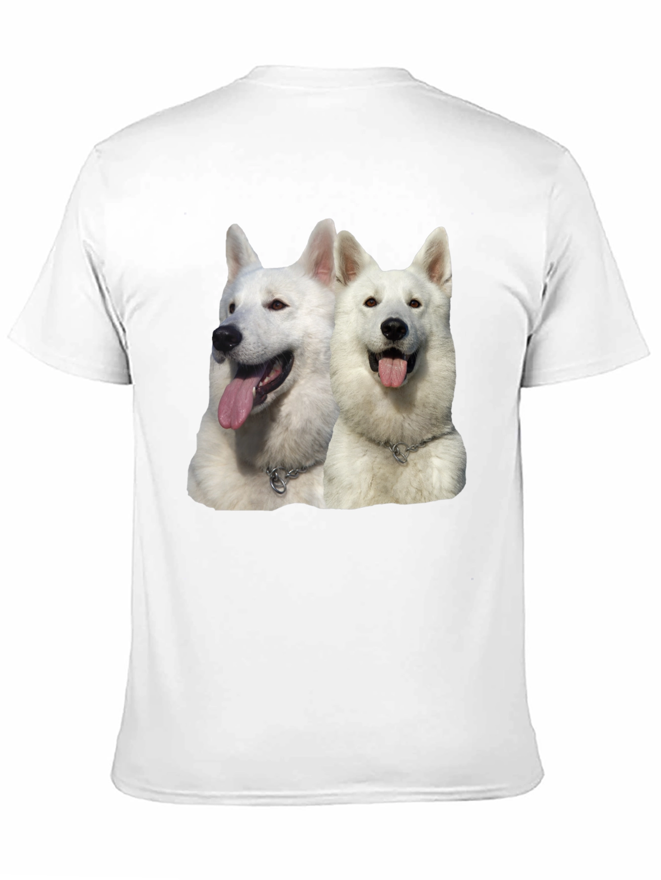 Black White Dog Graphic Black T-Shirt view 11