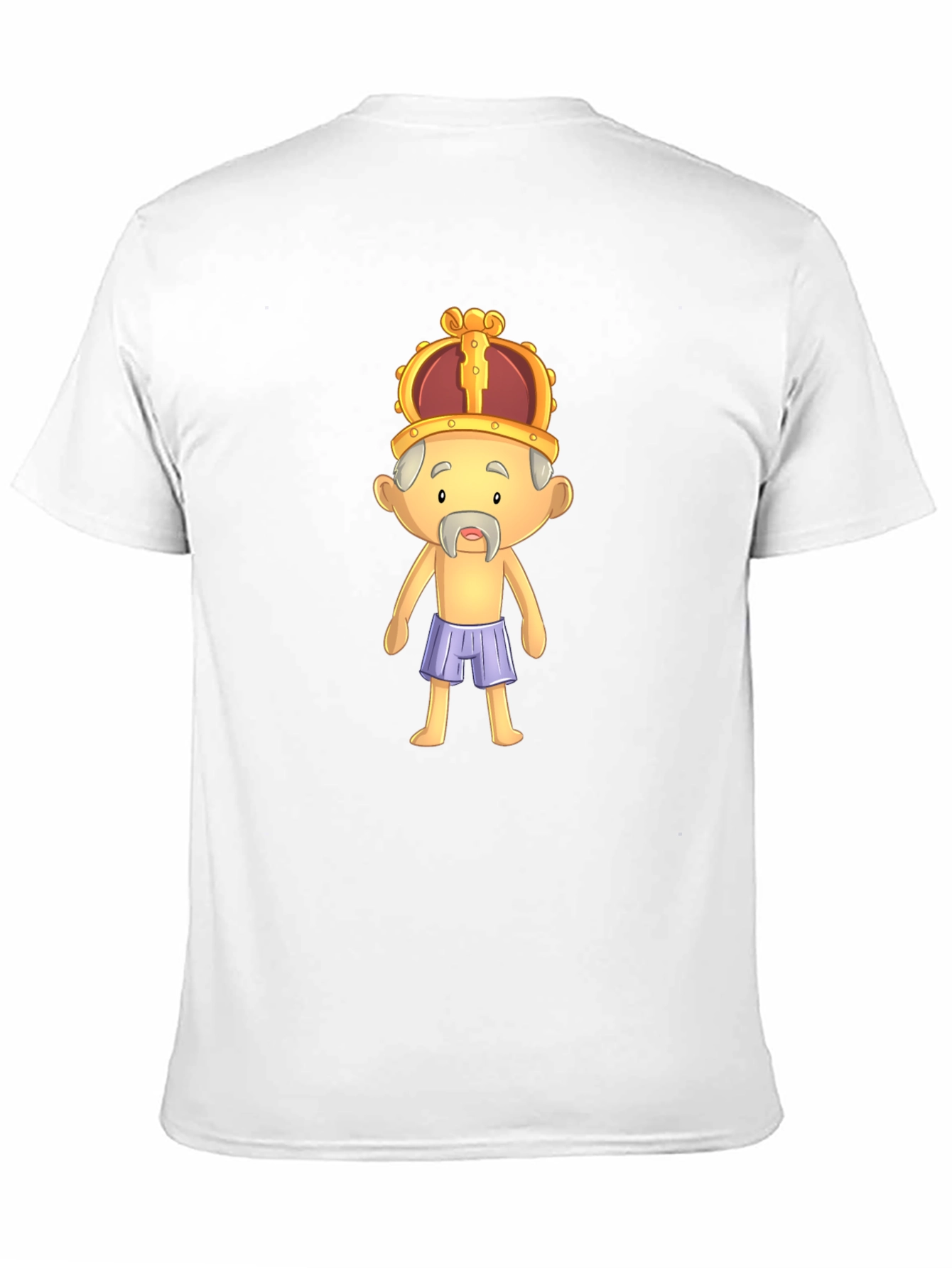 Black King Cartoon Graphic Black T-Shirt view 11