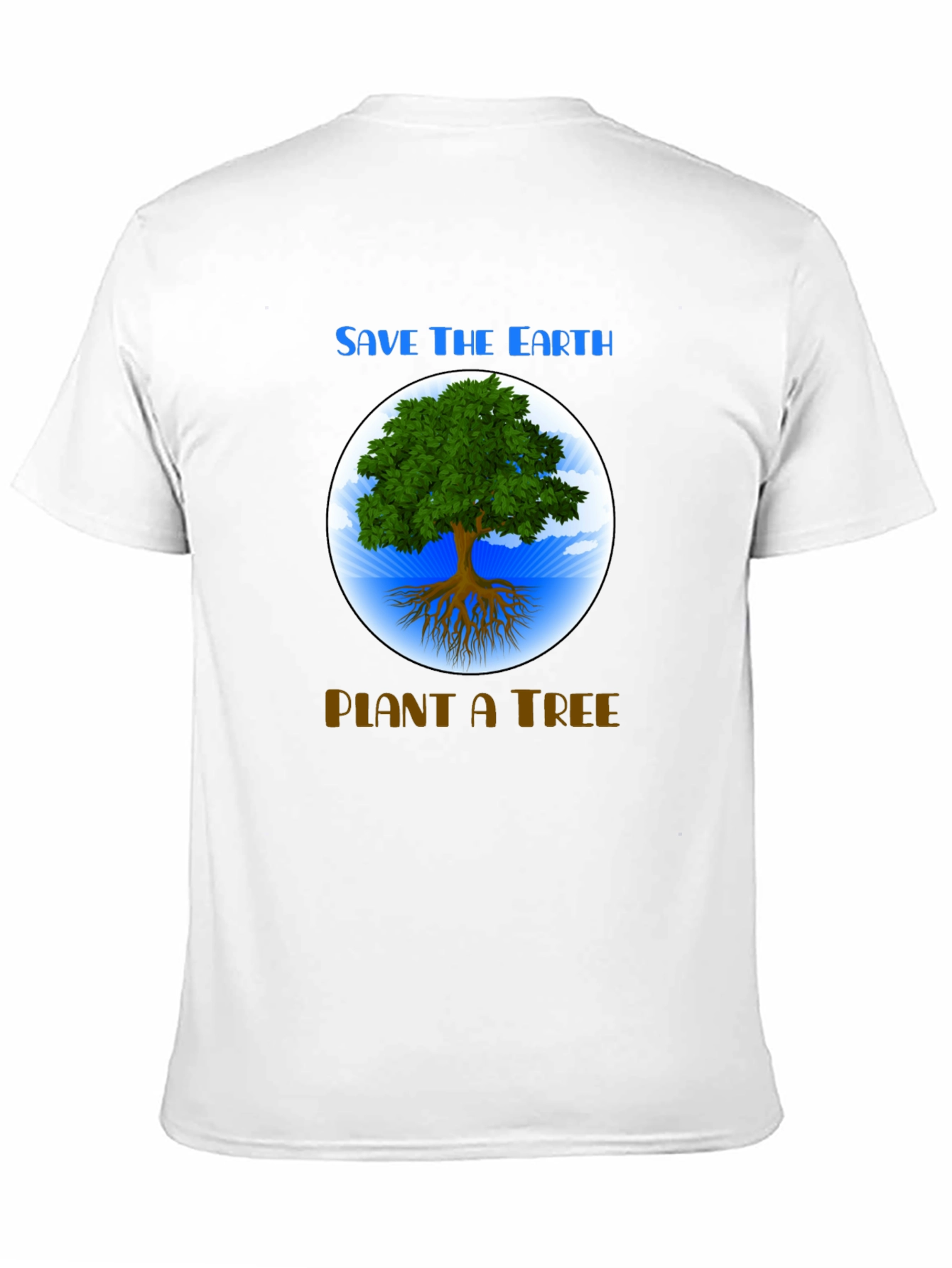 Black Save the Earth T-Shirt: Plant a Tree Graphic Tee view 11