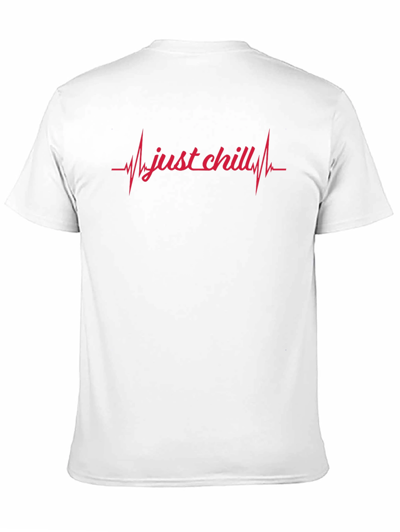 Black Just Chill Heartbeat Graphic Tee - Black view 11