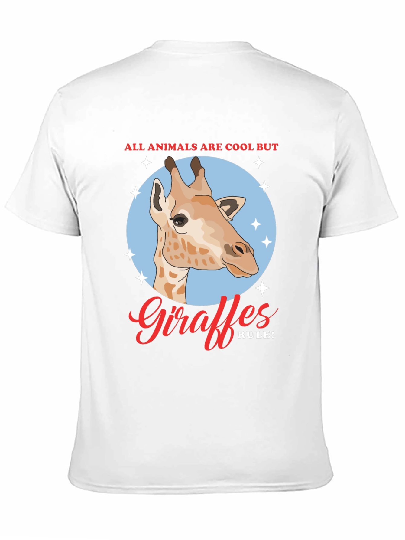 Black Giraffe Rule! Men's Graphic T-Shirt view 11