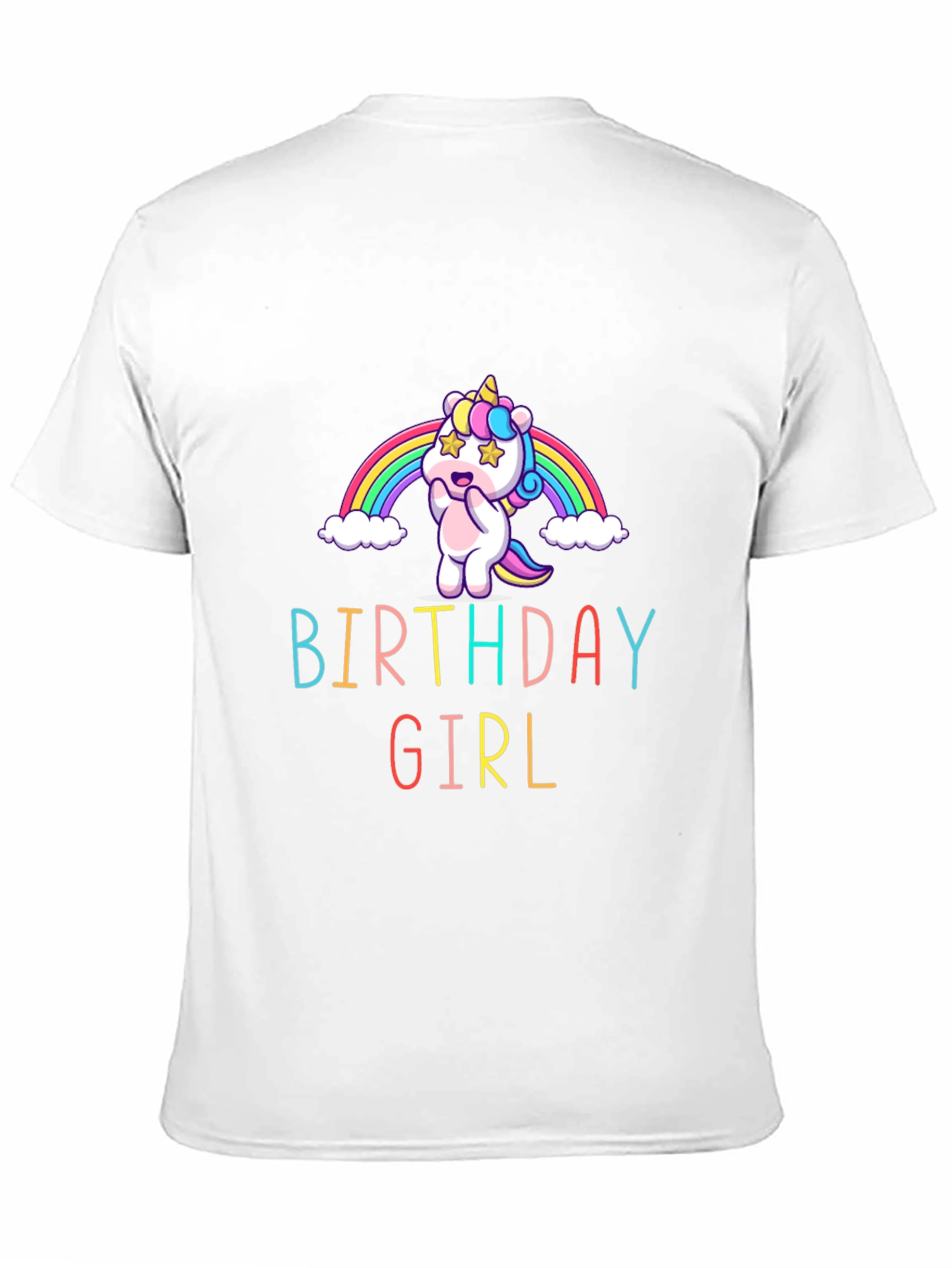 Black Birthday Girl Unicorn Graphic Tee view 11