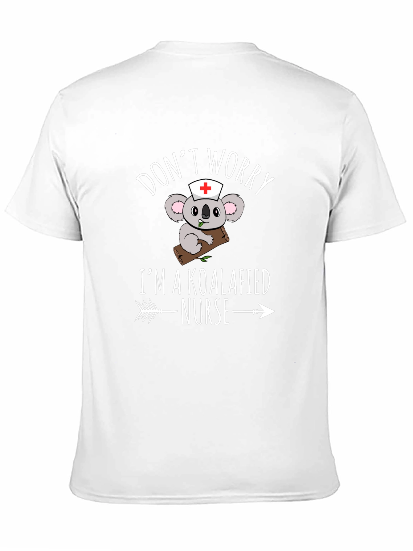 Black Koalafied Nurse T-Shirt - Funny Koala Bear Graphic Tee view 11