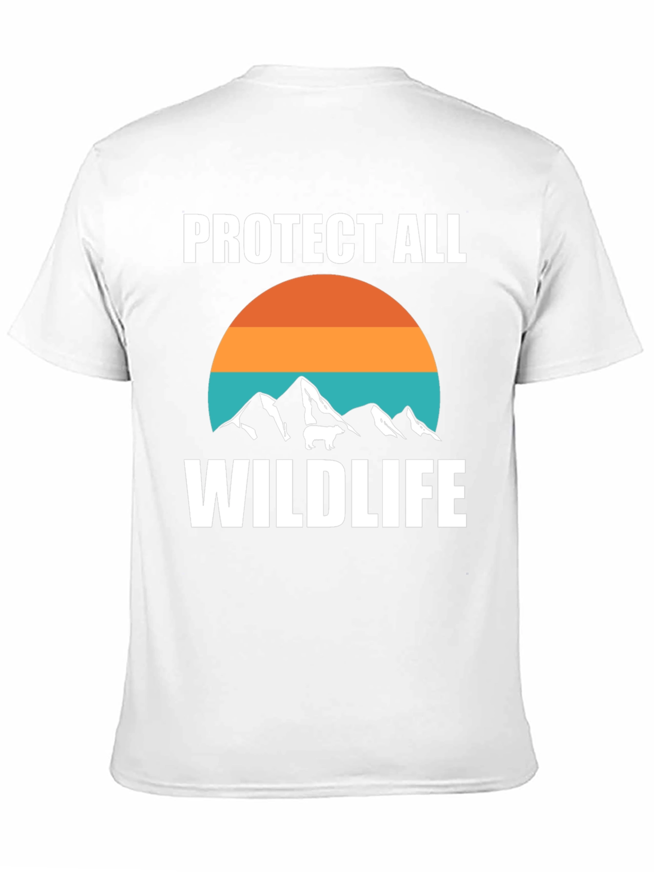 Black Protect All Wildlife Graphic T-Shirt view 11