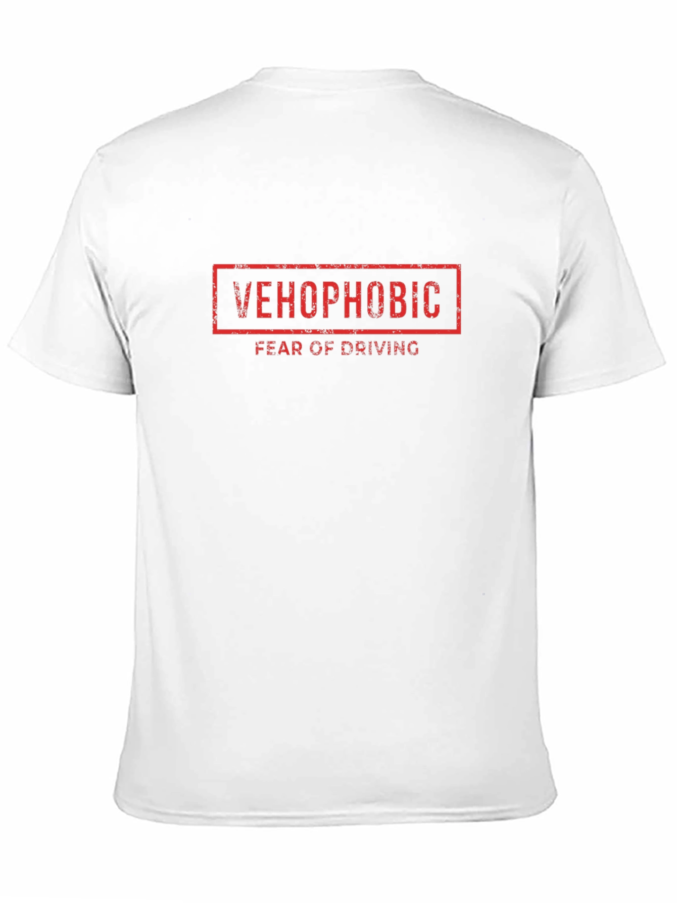 Black Vehophobic Fear Of Driving Graphic Tee view 11
