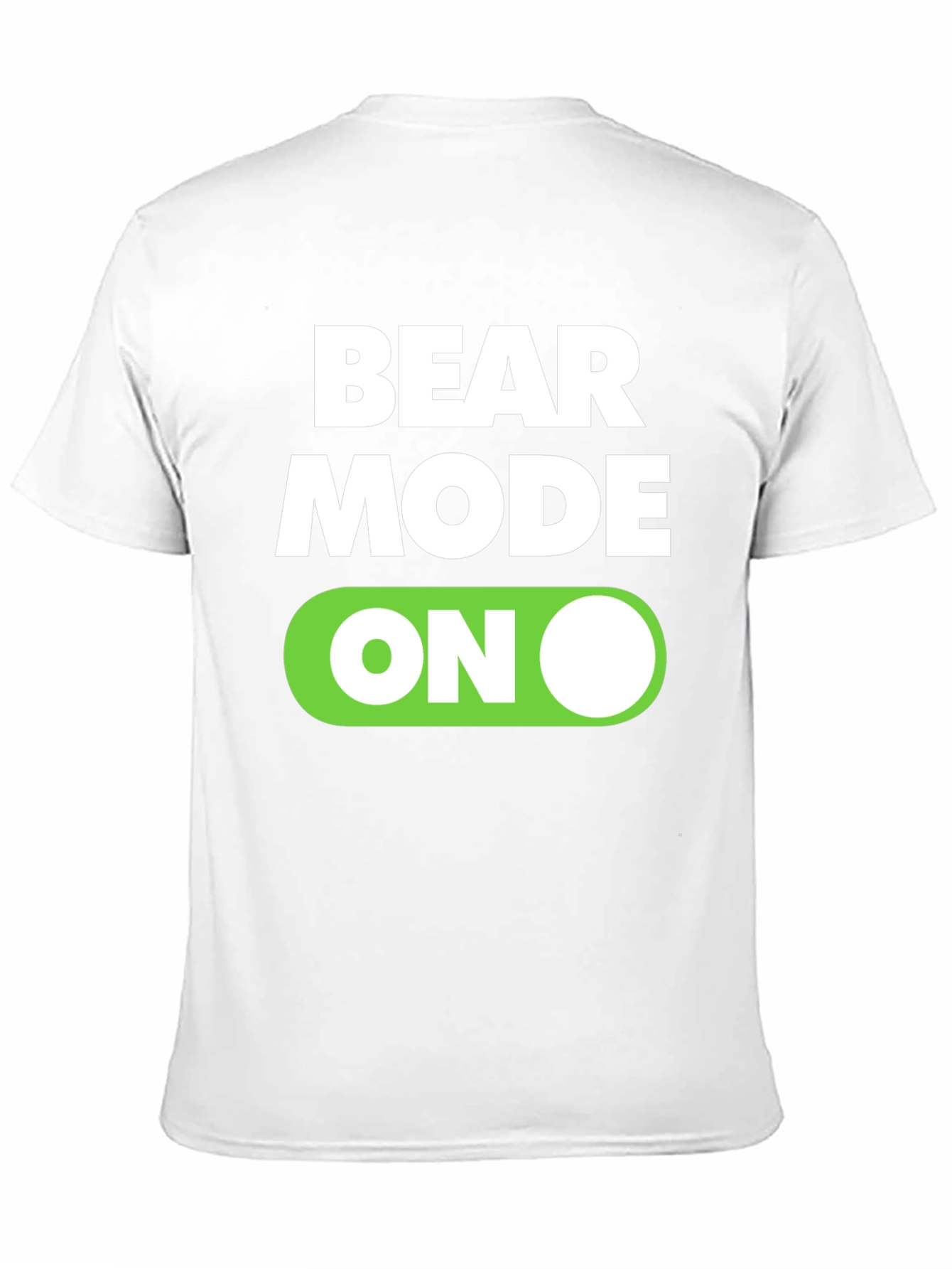 Black Bear Mode On Graphic Tee - Black Cotton T-Shirt view 11