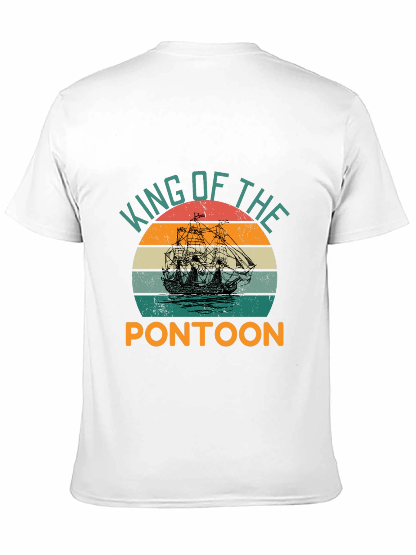 Black King of the Pontoon Graphic T-Shirt view 11