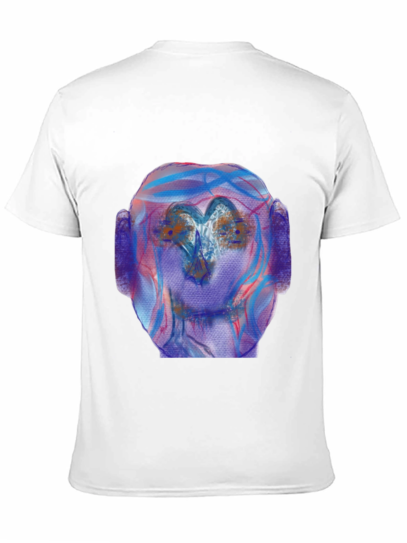 Black Abstract Art Tee - Unique Graphic Print Shirt view 11