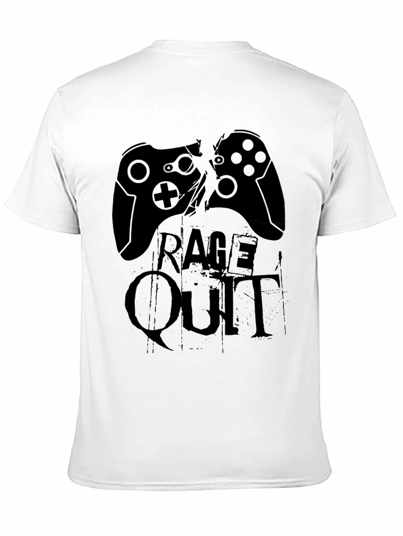 Black Rage Quit Gaming T-Shirt - Black view 11
