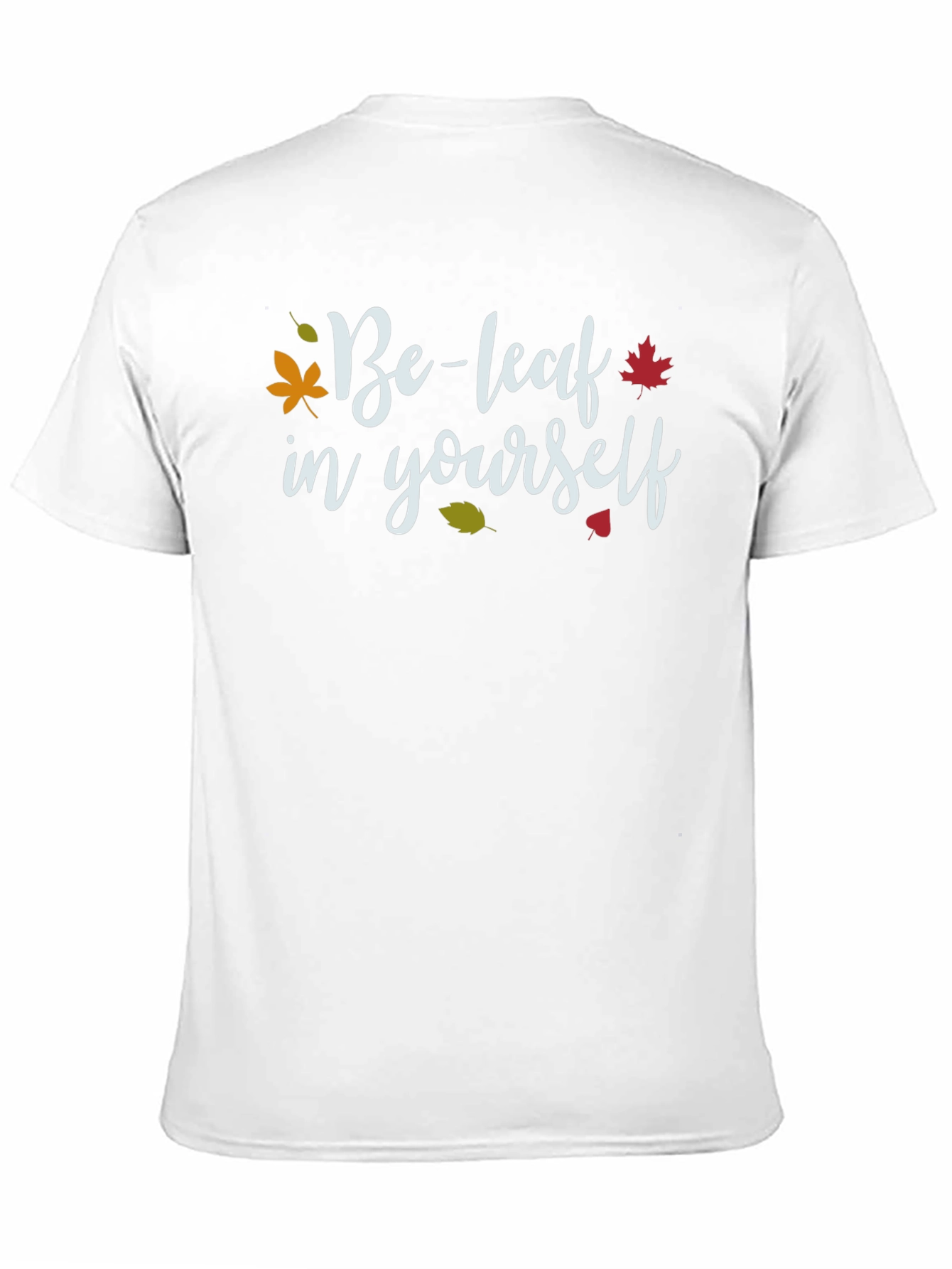 Black Be-leaf In Yourself T-Shirt - Fall Leaves Graphic Tee view 11