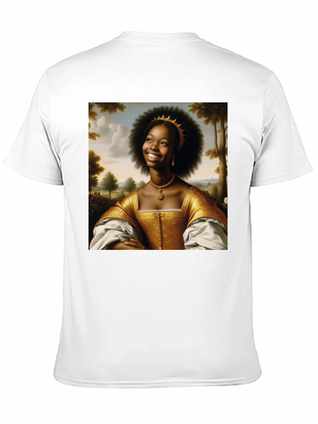 Black Renaissance Portrait Black T-Shirt view 11