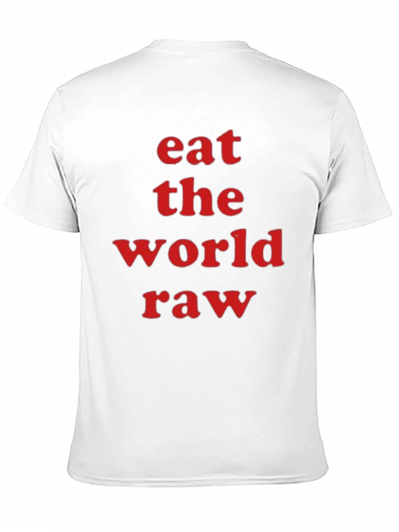 Black Eat the World Raw Graphic Tee - Bold Statement Shirt view 11