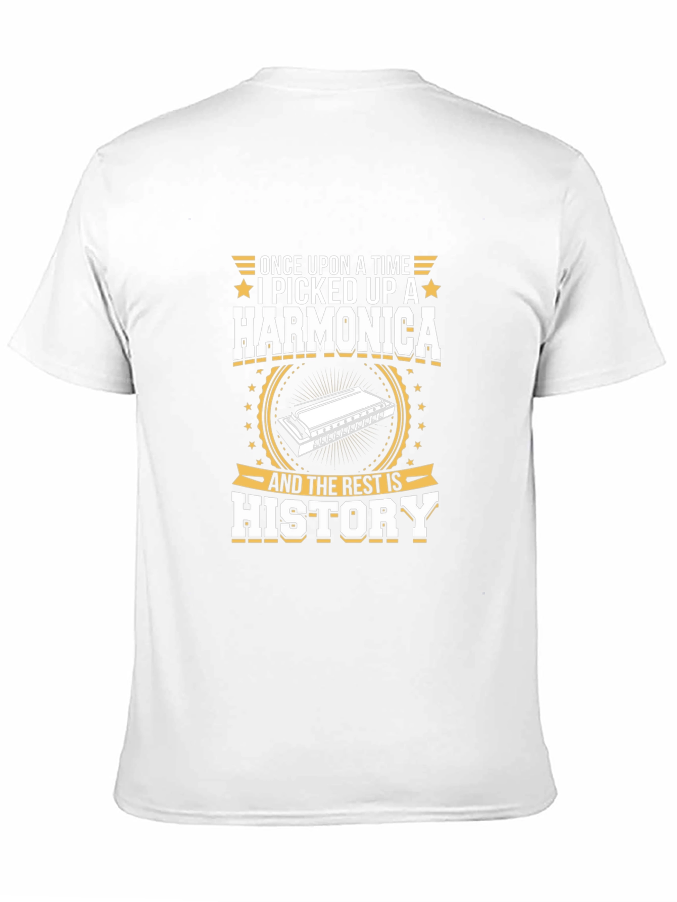 Black Harmonica History T-Shirt - Musician Gift view 11