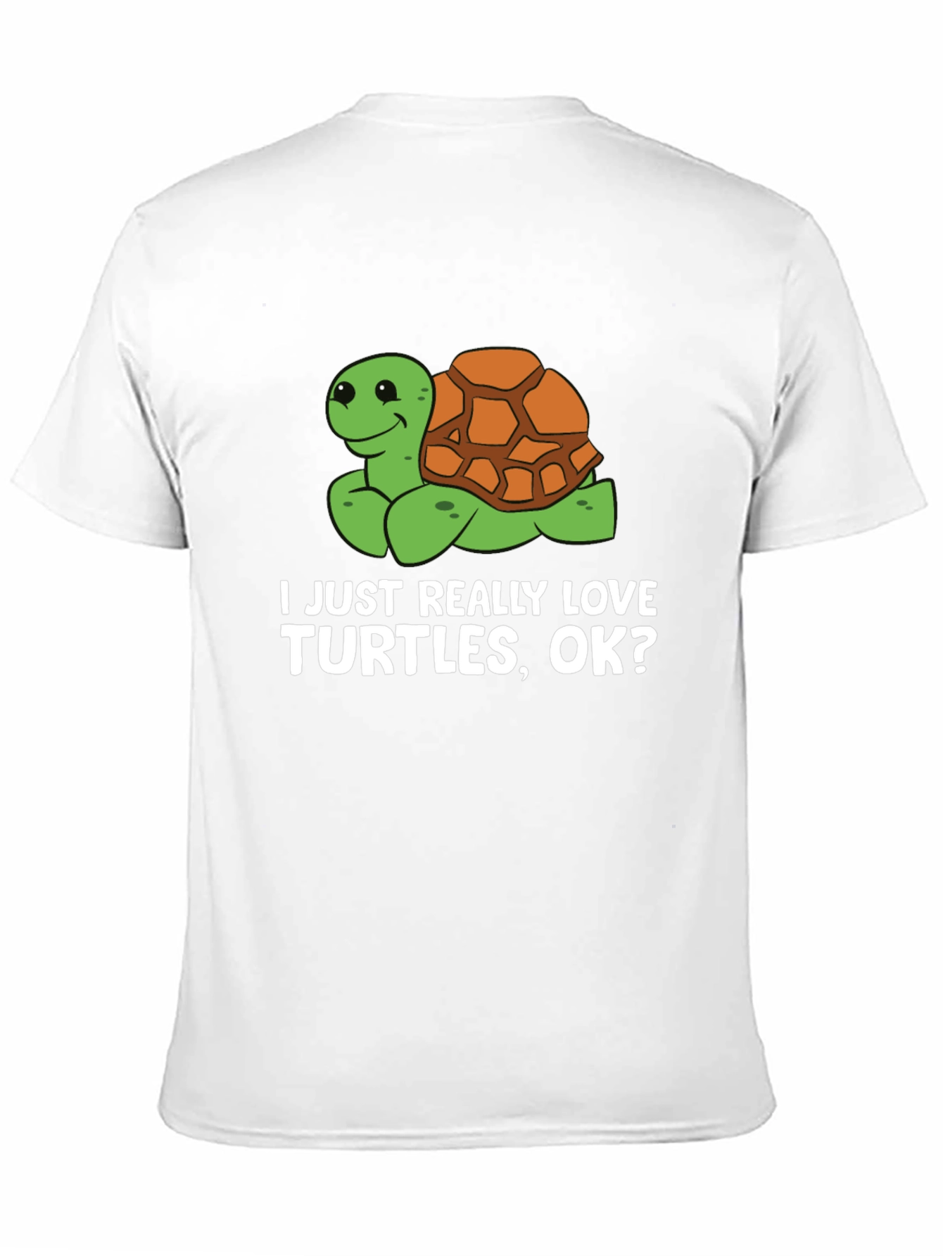 Black Turtle Lover T-Shirt: I Just Really Love Turtles, OK? view 11