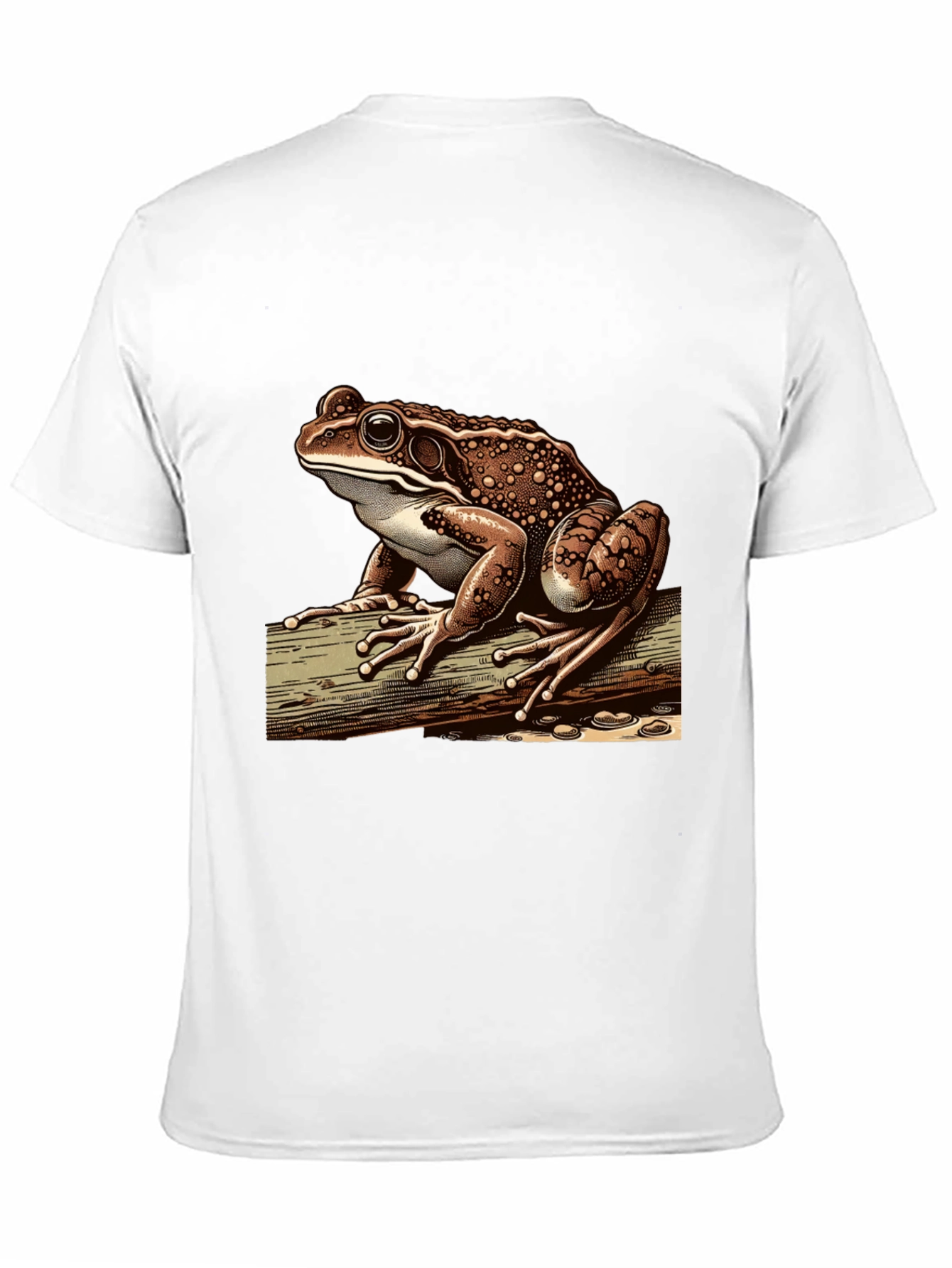 Black Frog Graphic Print Tee - Cool Nature Lover's Shirt view 11