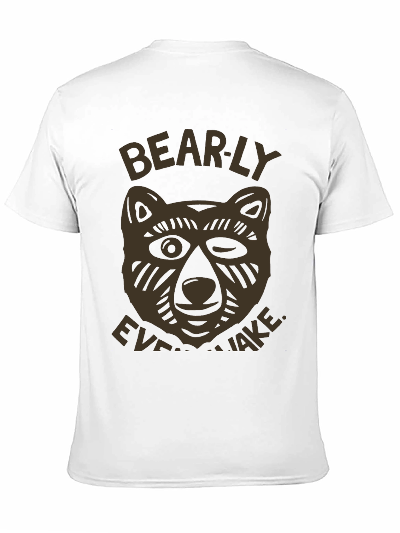 Black Bearly Awake Graphic T-Shirt - Men's Black Tee view 11