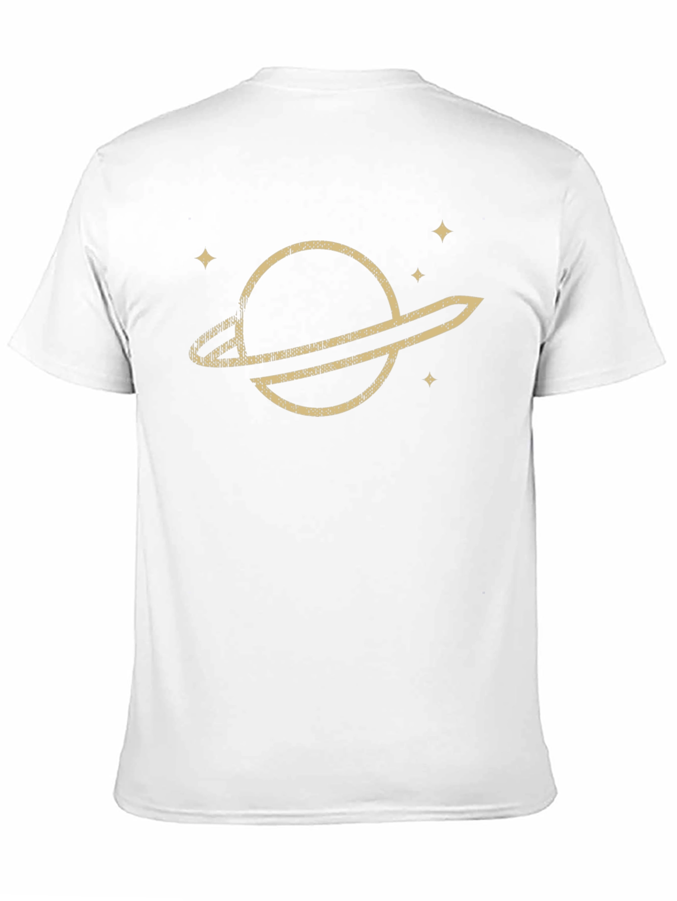 Black Retro Saturn Graphic T-Shirt - Classic Black Tee view 11