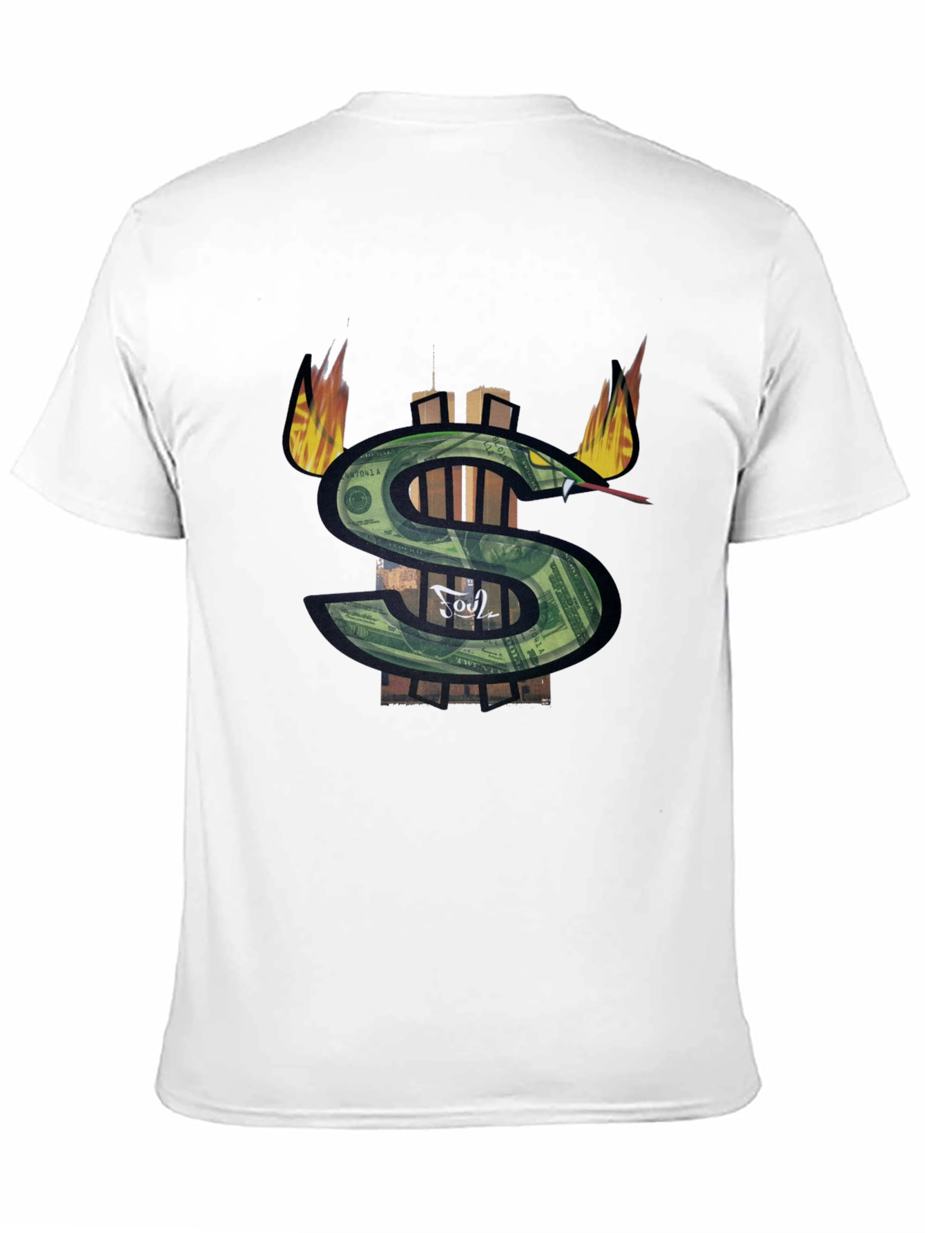 Black Money Snake Graphic Tee - Black view 11