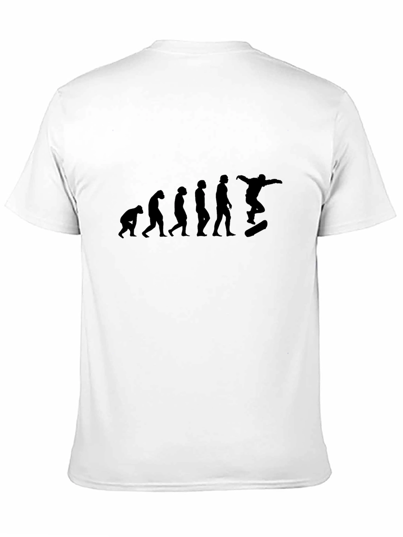 Black Evolution of Skateboarding Black T-Shirt view 11