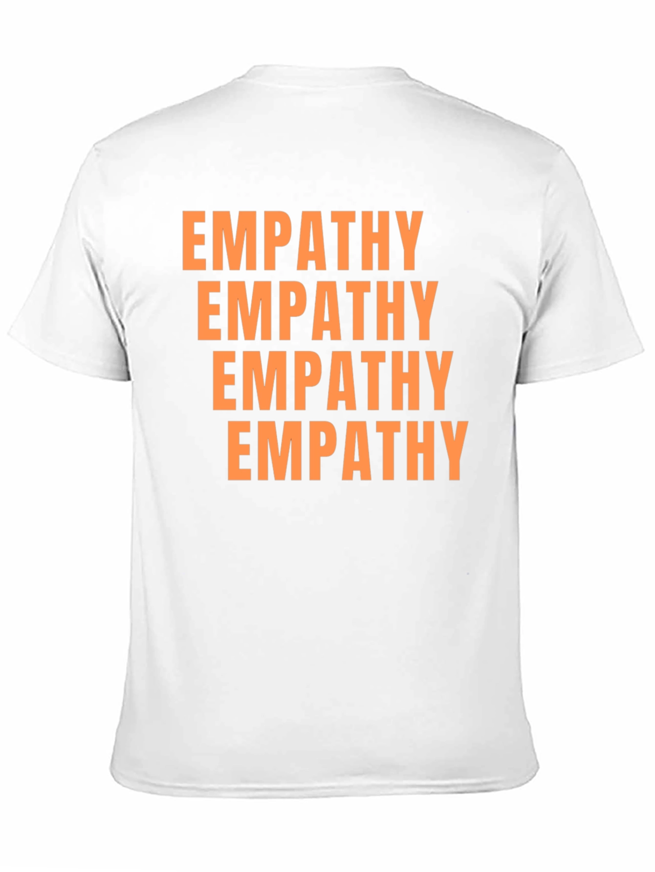 Black Empathy Graphic Tee - Unisex Black Cotton T-Shirt view 11