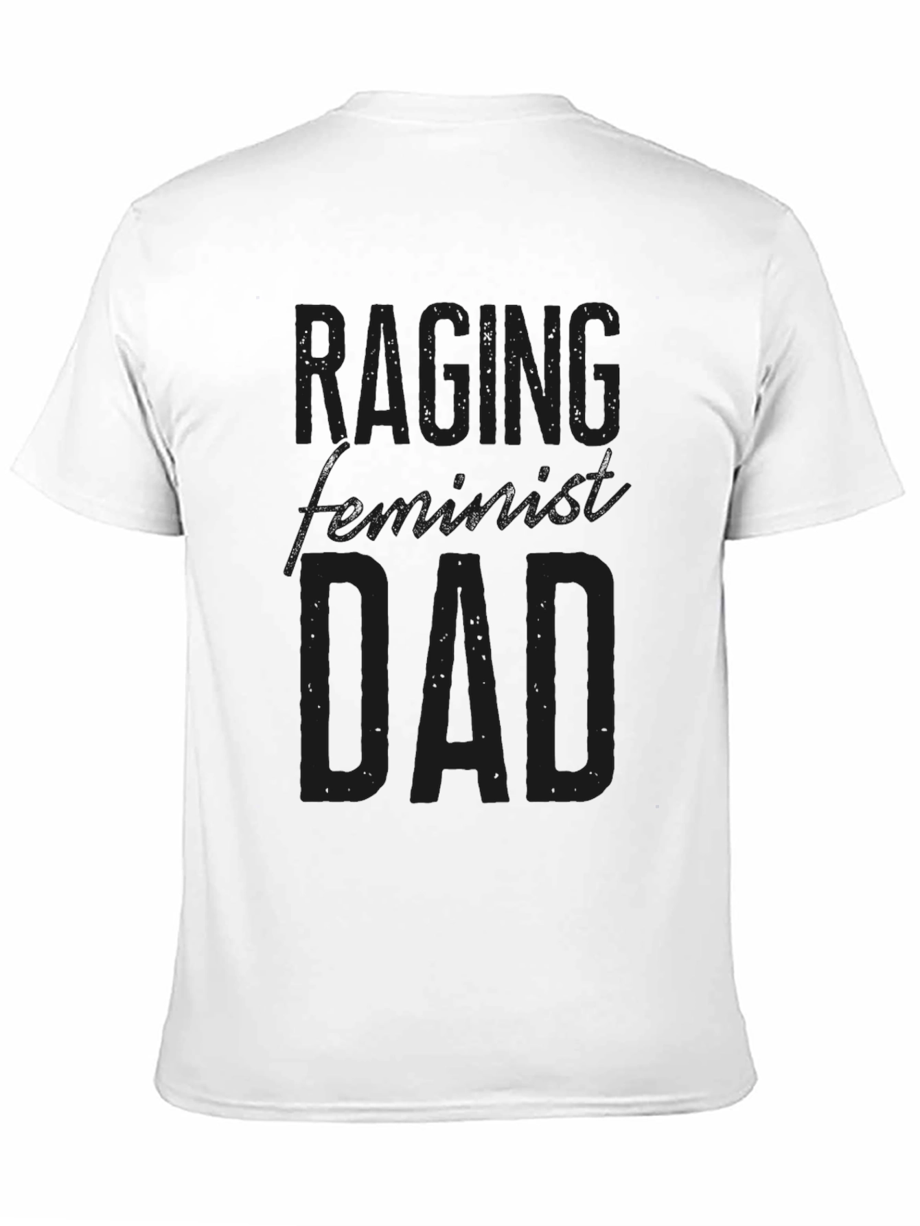 Black Raging Feminist Dad Graphic T-Shirt view 11