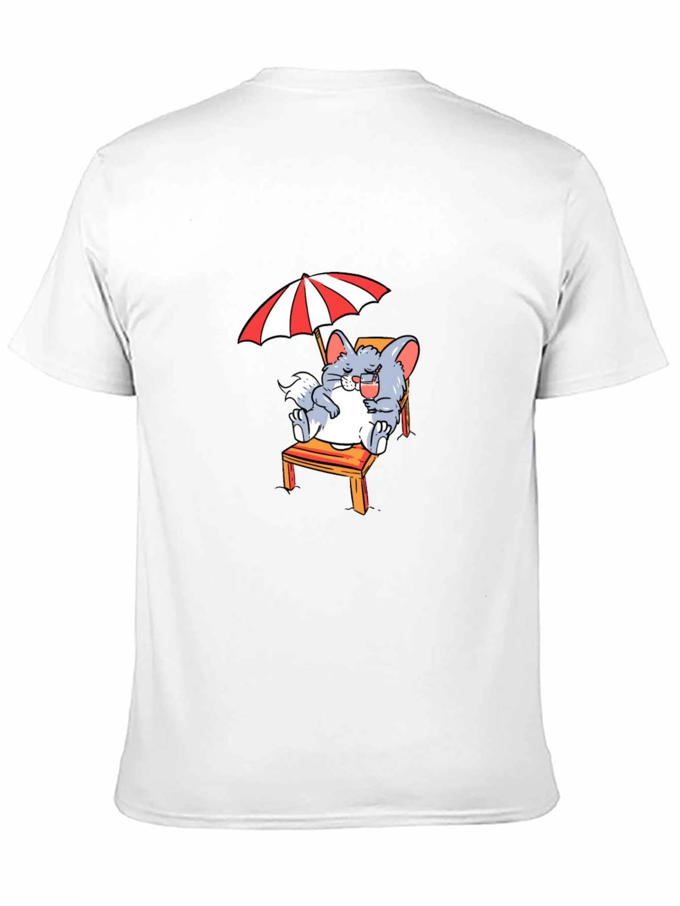 Black Relaxing Chinchilla T-Shirt - Summer Vibes view 11