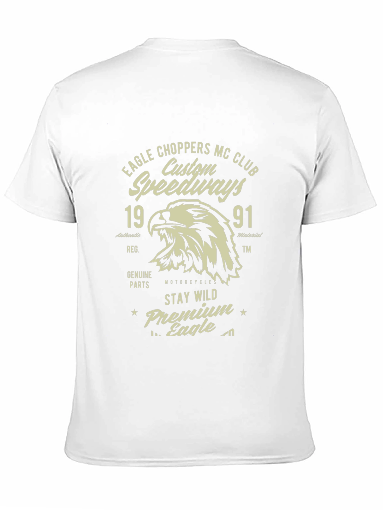 Black Eagle Choppers MC Club Black T-Shirt view 11