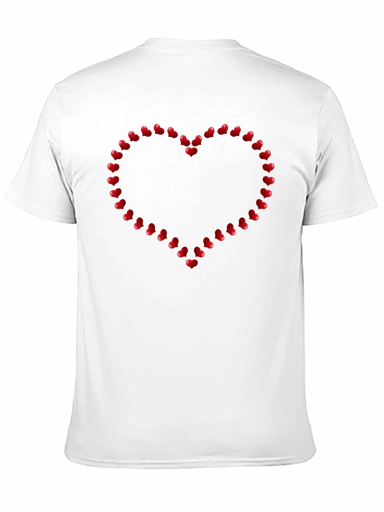 Black Heart-Shaped Valentine's Day T-Shirt view 11