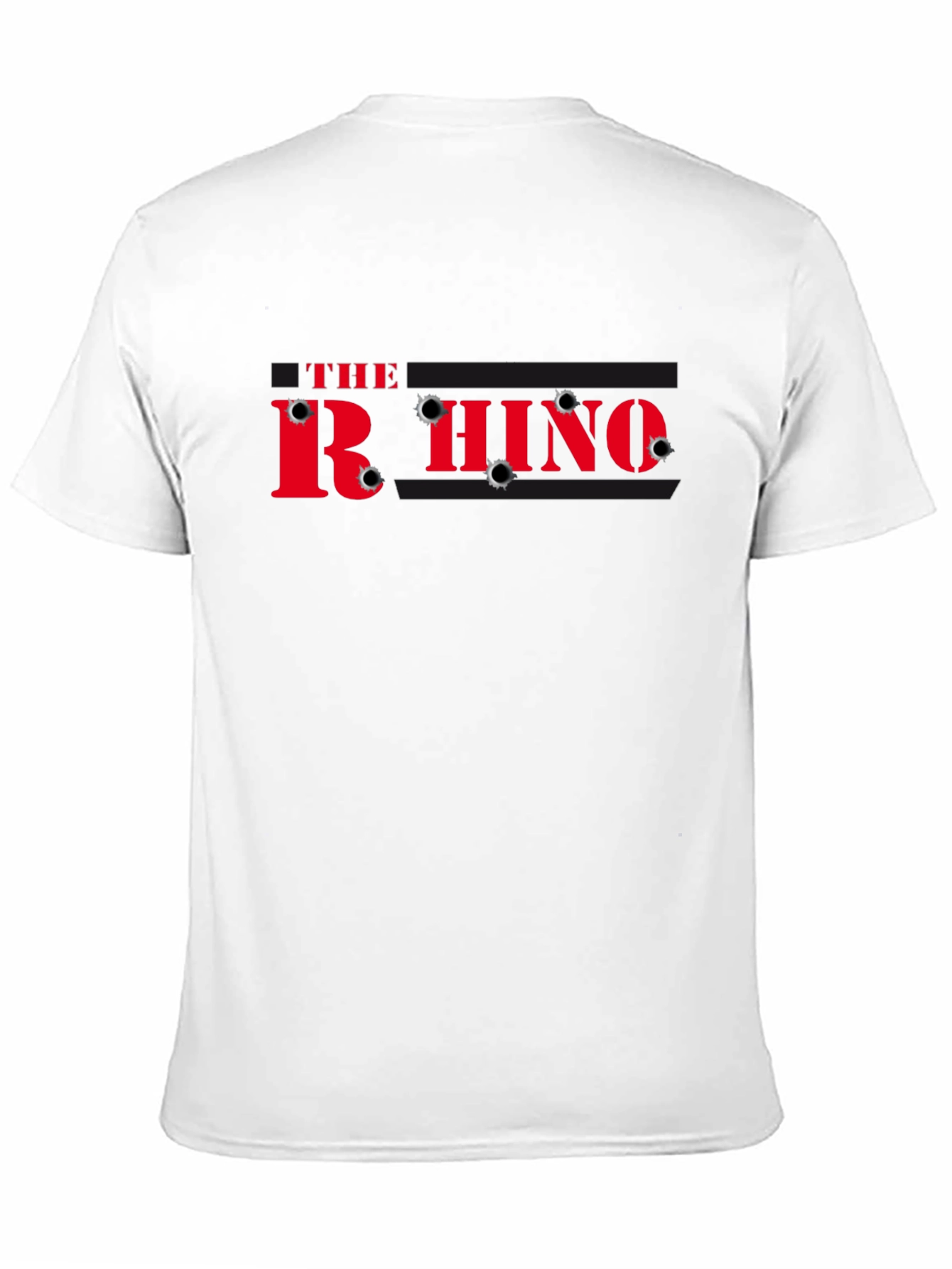 Black The Rhino Bullet Hole T-Shirt view 11