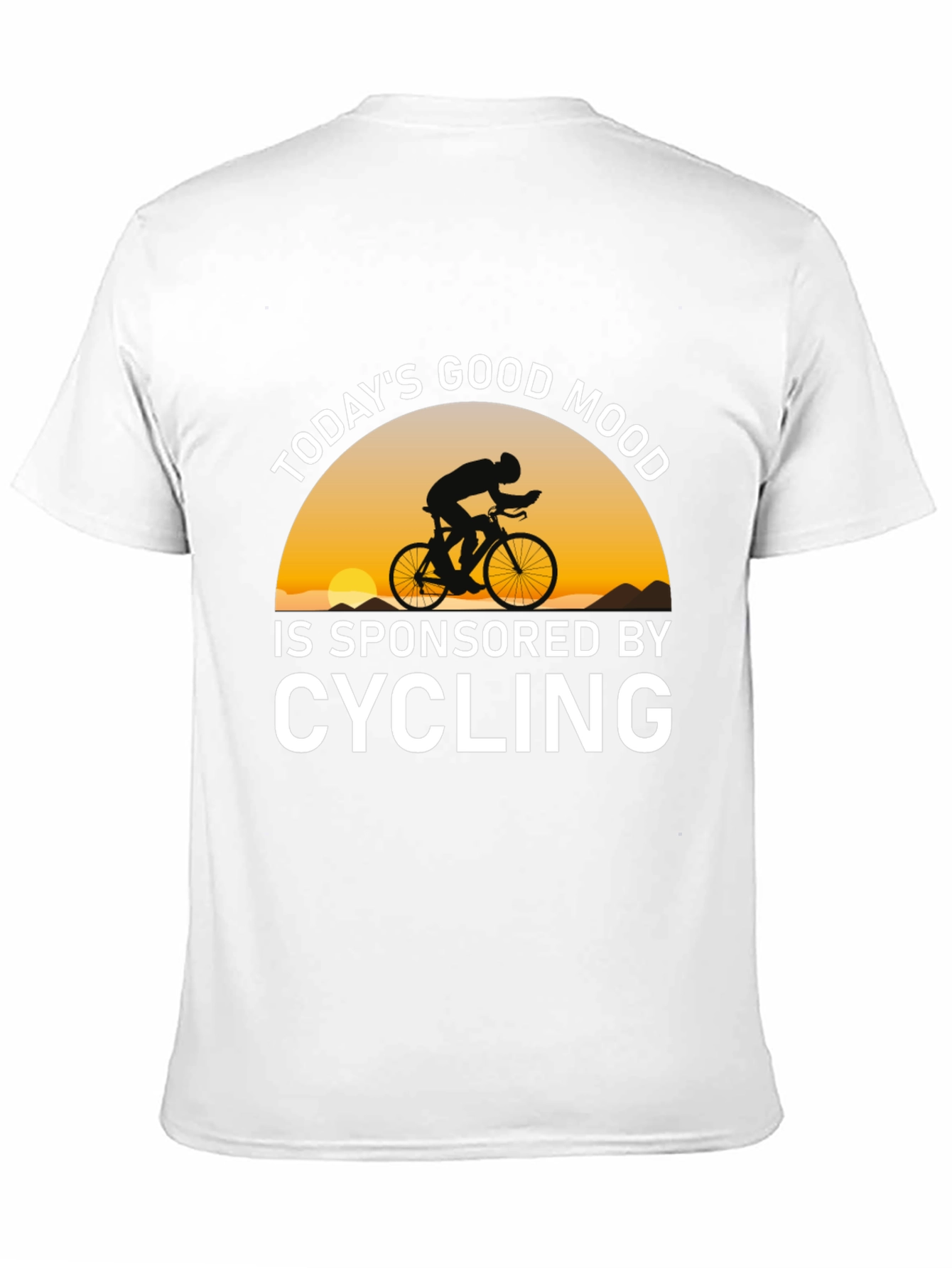 Black Cycling Sponsored Good Mood T-Shirt view 11