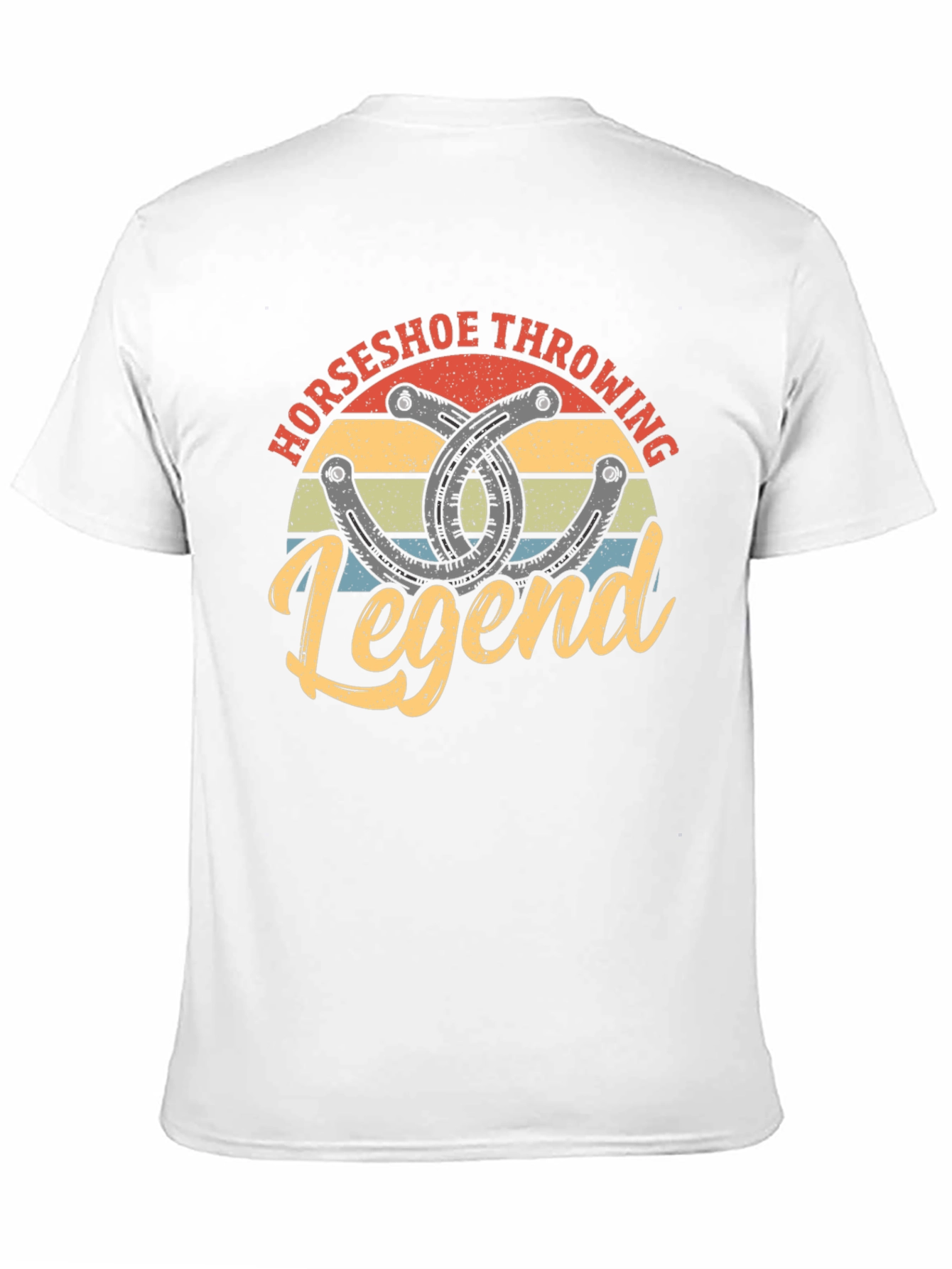 Black Horseshoe Throwing Legend Graphic Tee view 11